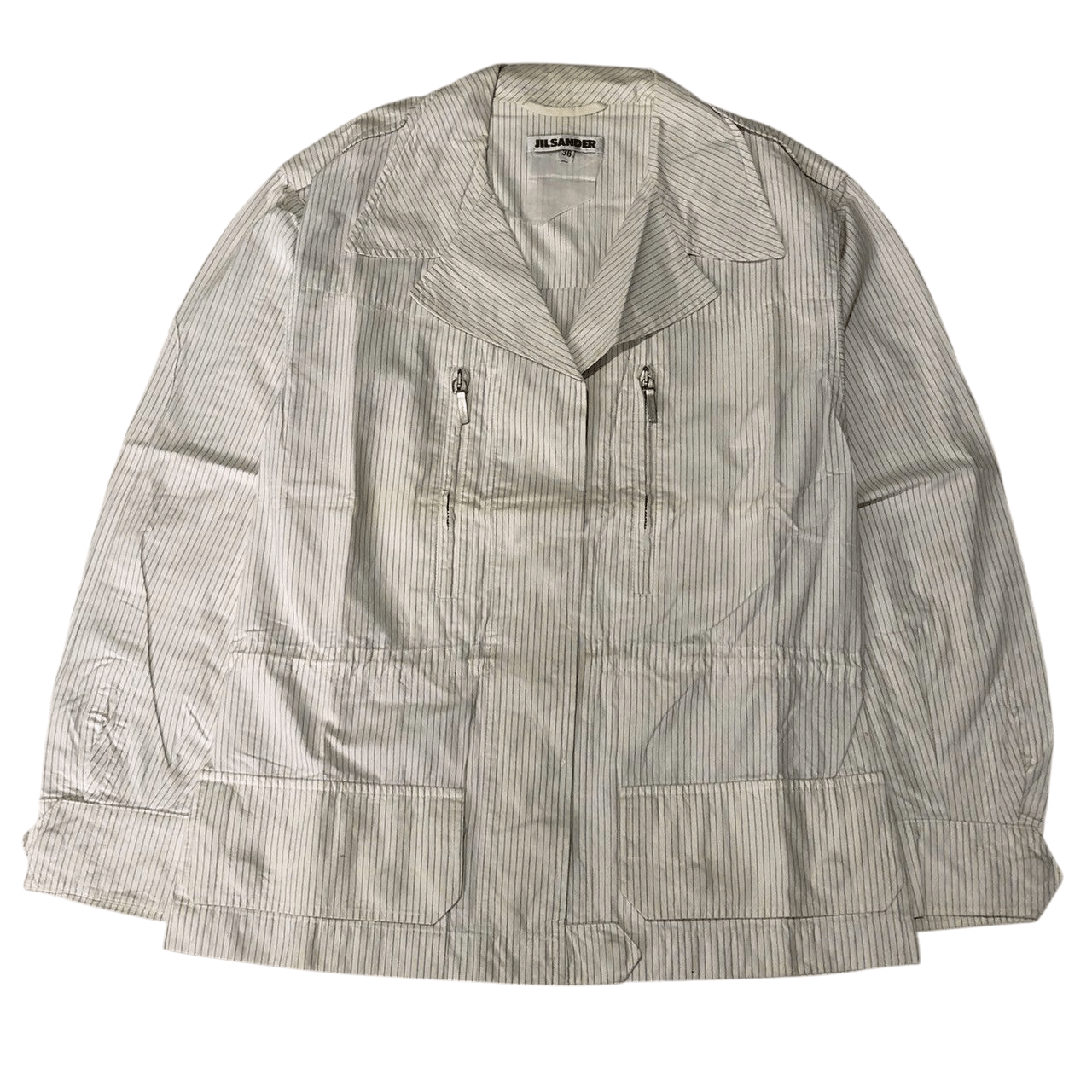 Jil Sander Jil Sander Pinstripe Utility Jacket (SS2000s) Size XS / US 0-2 / IT 36-38 - 1 Thumbnail