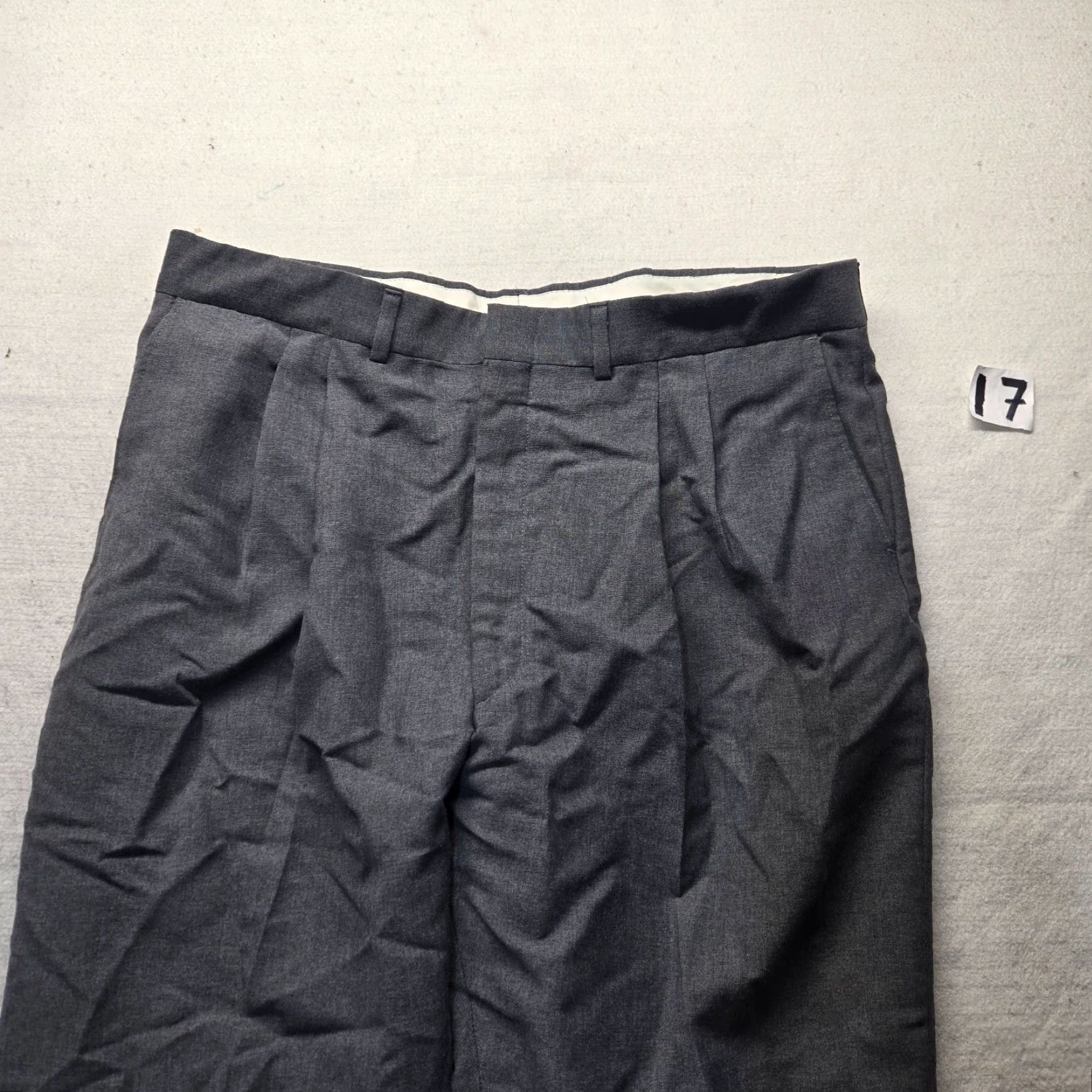 Sears VINTAGE Fieldmaster Dress Pants-Gray Men's Size 40 X29 Twill Classic 80s Size US 40 / EU 56 - 2 Thumbnail