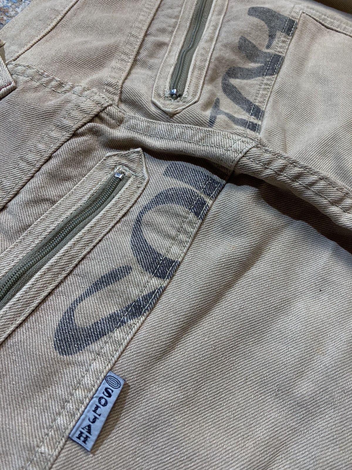 Other Soljah Vintage Double Knee Fatigue Statement Pants 30x33 Size US 32 / EU 48 - 17 Thumbnail