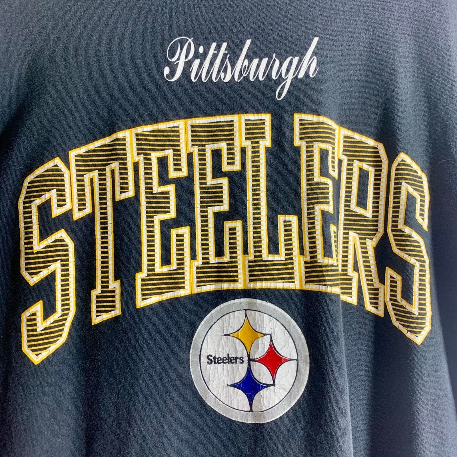 Russell Athletic vintage 90s NFL PITTSBURGH STEELERS FOOTBALL tee shirt LARGE Size US L / EU 52-54 / 3 - 1 Thumbnail