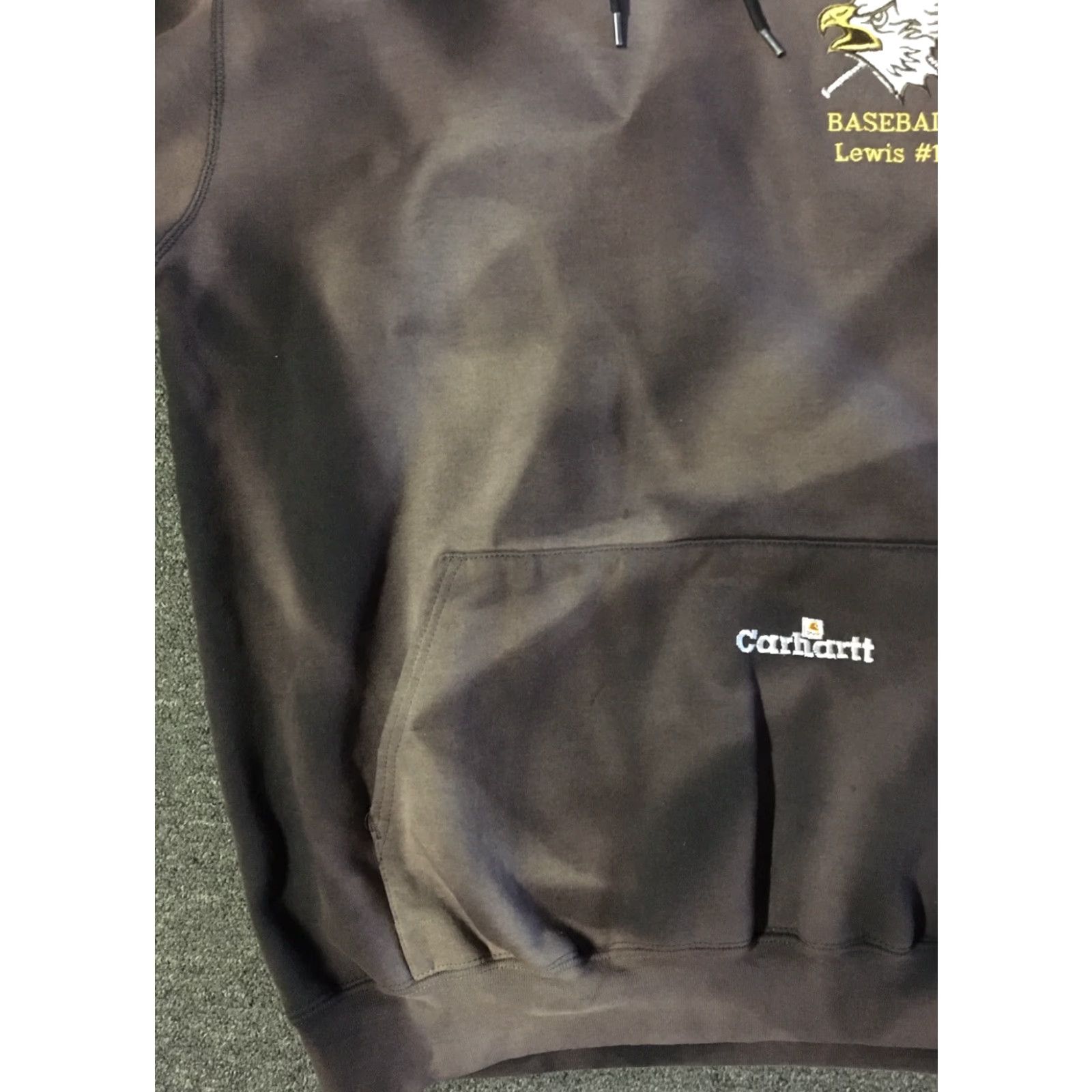 Carhartt VINTAGE Carhartt Baseball Hoodie Mens L Black Distressed 90s Punk Grunge Biker Surf Skate Size US L / EU 52-54 / 3 - 5 Thumbnail