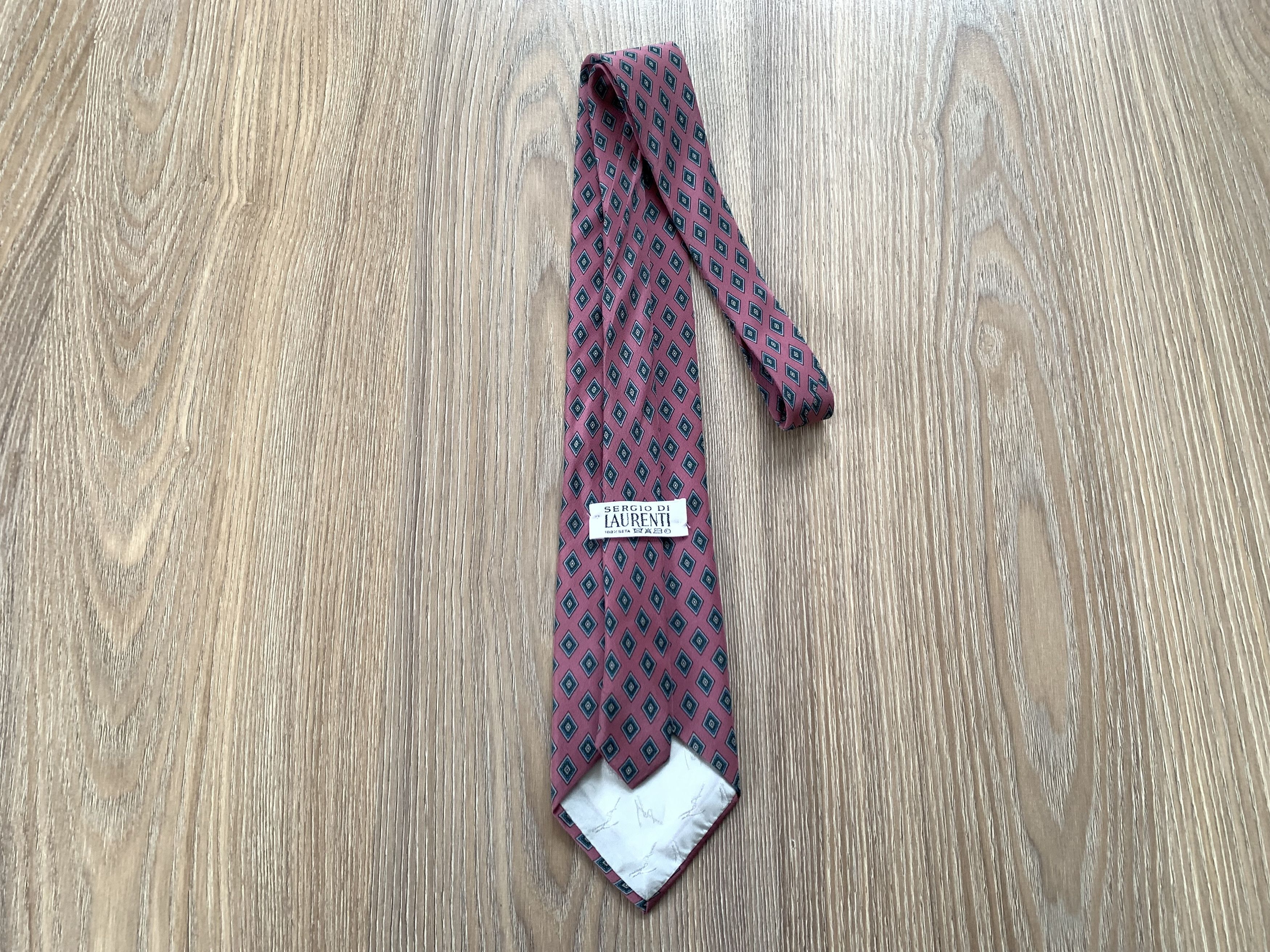 Other Sergio De Laurenti Monogram Printed Silk Tie Size ONE SIZE - 4 Thumbnail