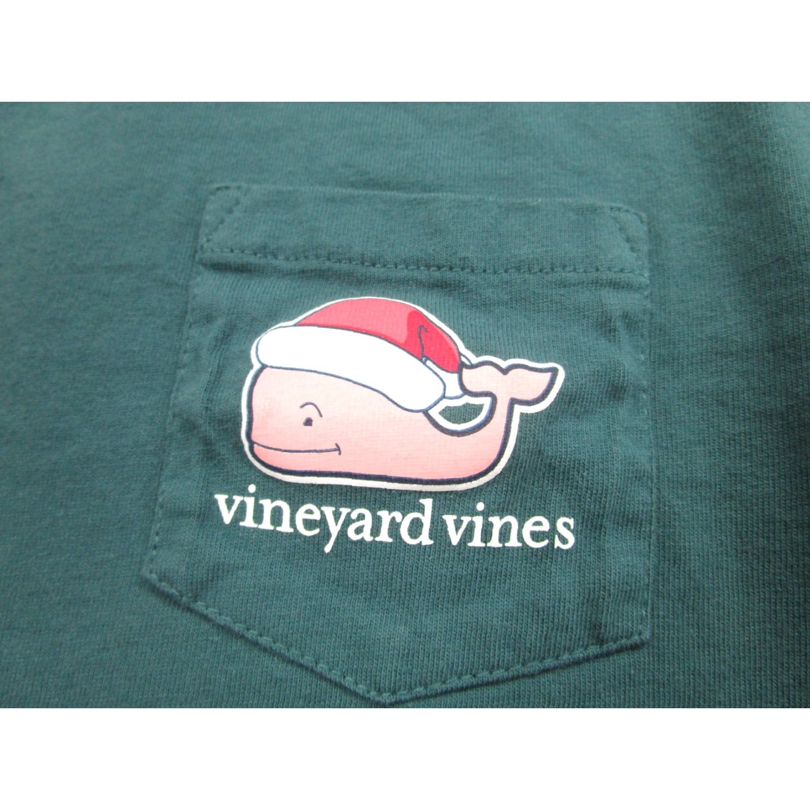 Vineyard Vines VINEYARD VINES Christmas Shirt Mens Small Green Long Sleeve Pocket Tee Graphic Print Size US S / EU 44-46 / 1 - 4 Thumbnail