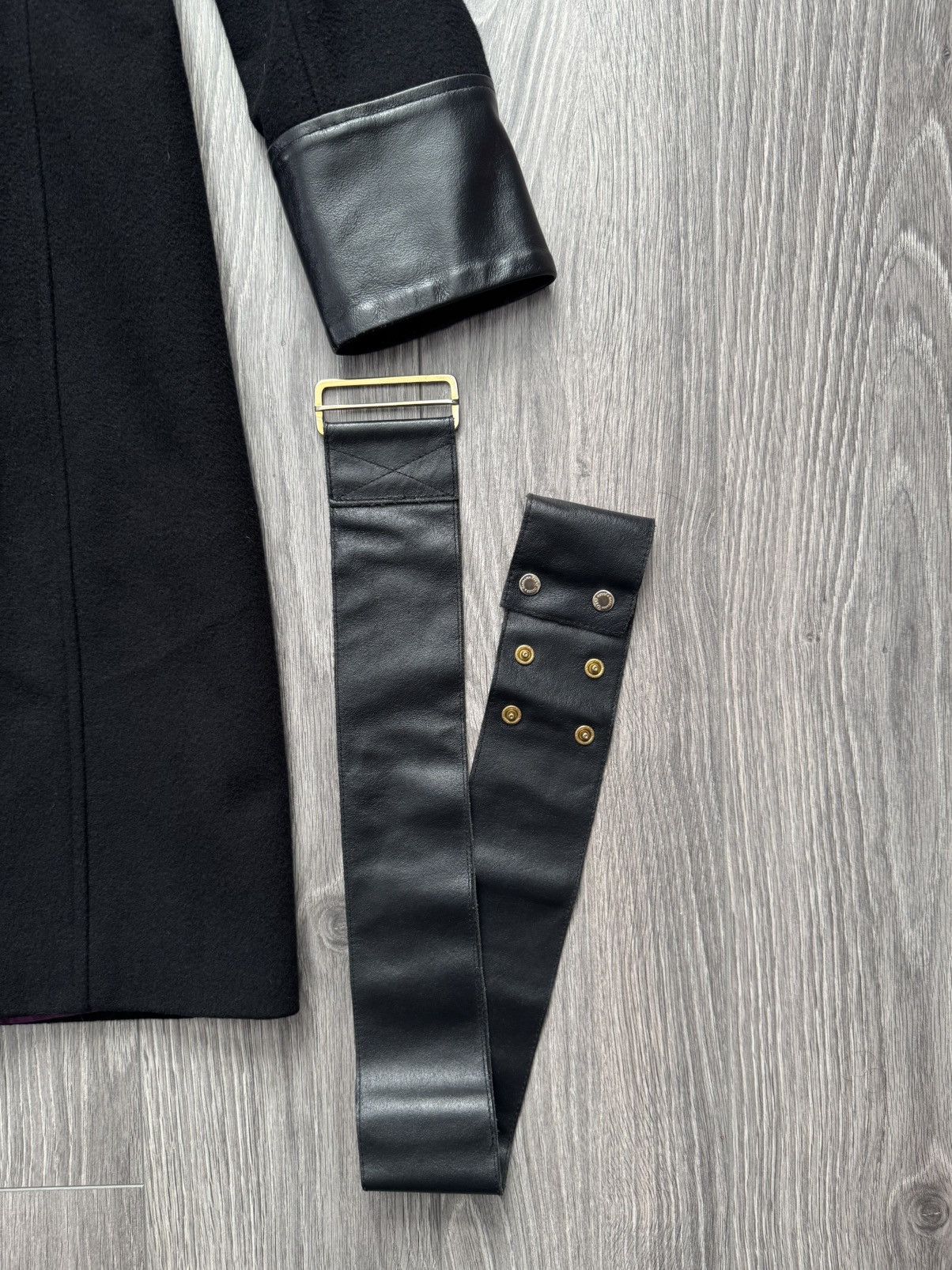 Dolce & Gabbana RARE Vintage Dolce & Gabanna wool/leather coat jacket XS Size XS / US 0-2 / IT 36-38 - 23 Thumbnail