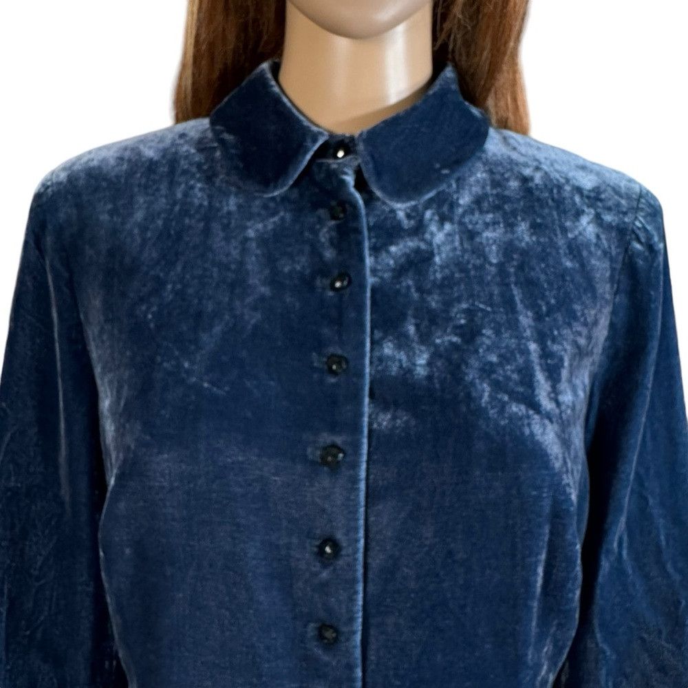 Ralph Lauren Ralph Lauren Silk Blend Velvet Teal Jacket Size 14 Petite Size XL / US 12-14 / IT 48-50 - 9 Thumbnail
