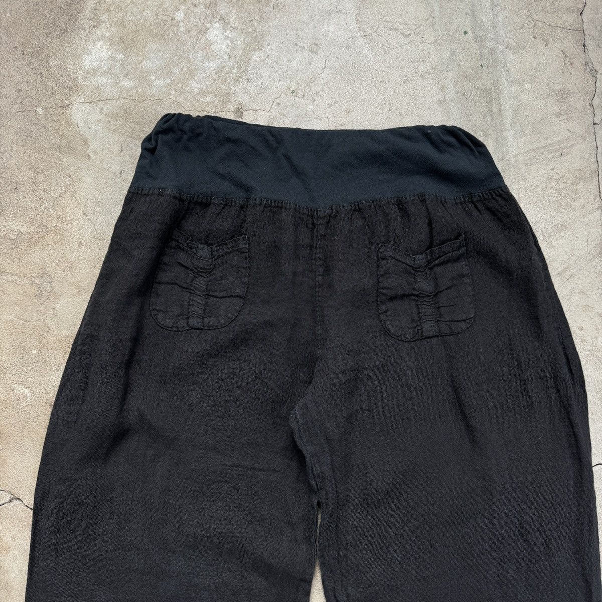 Vintage Vintage Italy Linen Baggy Fit Pants Size 27" / US 4 / IT 40 - 6 Thumbnail