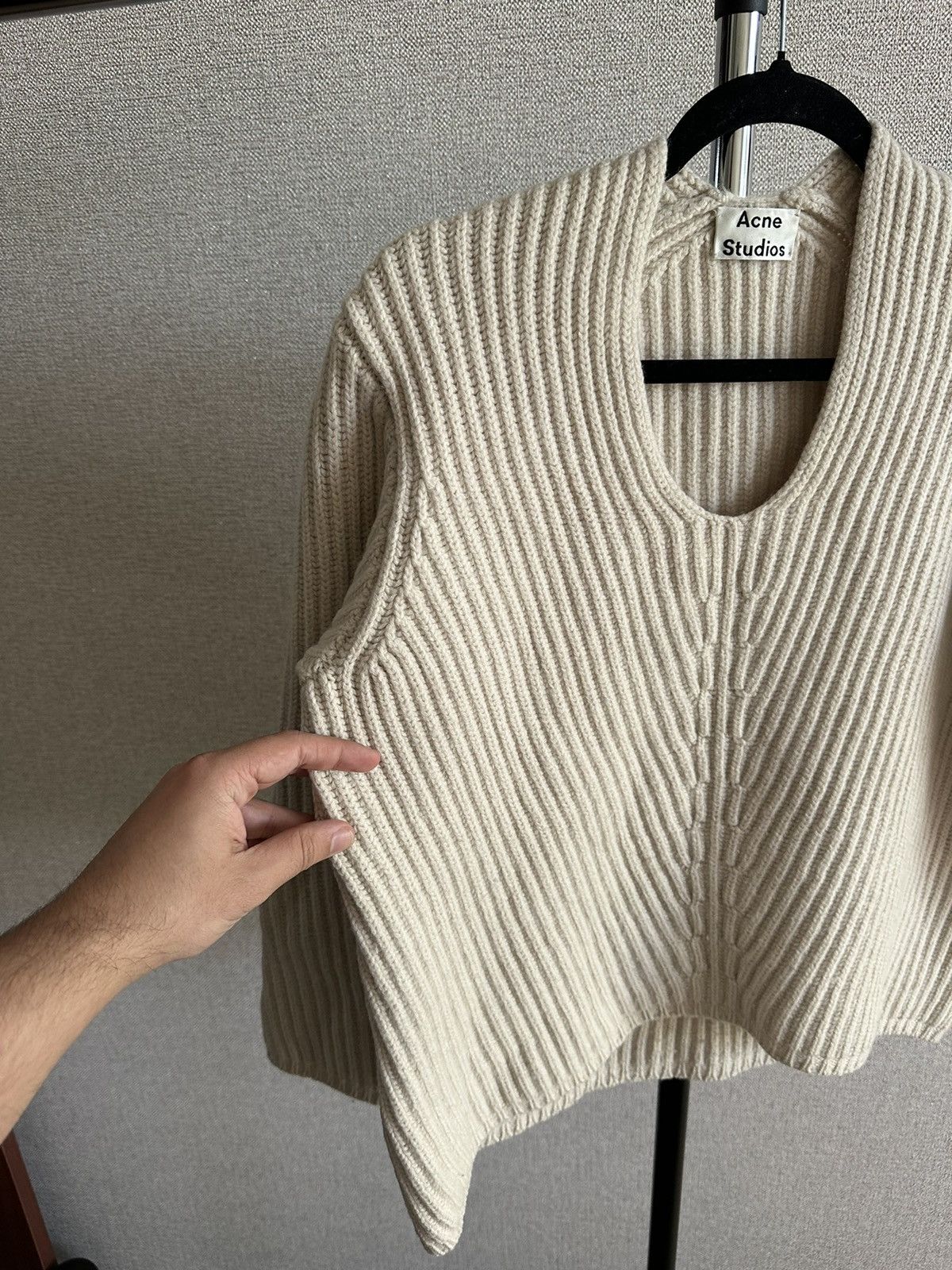 Acne Studios Women’s Acne Studios Deborah L-wool Oversized Sweater Size XS / US 0-2 / IT 36-38 - 4 Thumbnail