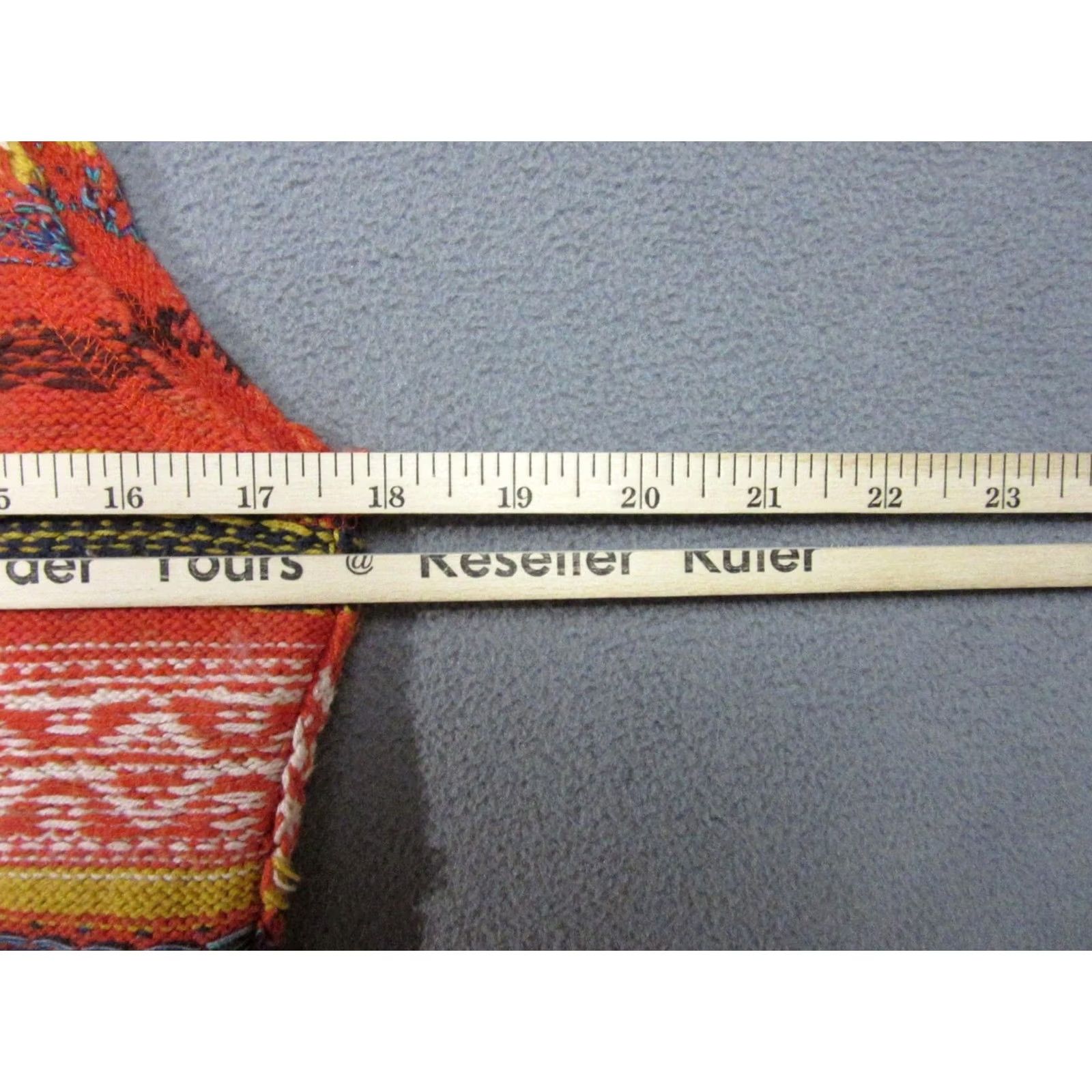 Free People Free People Sweater Vest Womens Large Orange Fair Isle Knit Cropped Boho Size L / US 10 / IT 46 - 5 Thumbnail