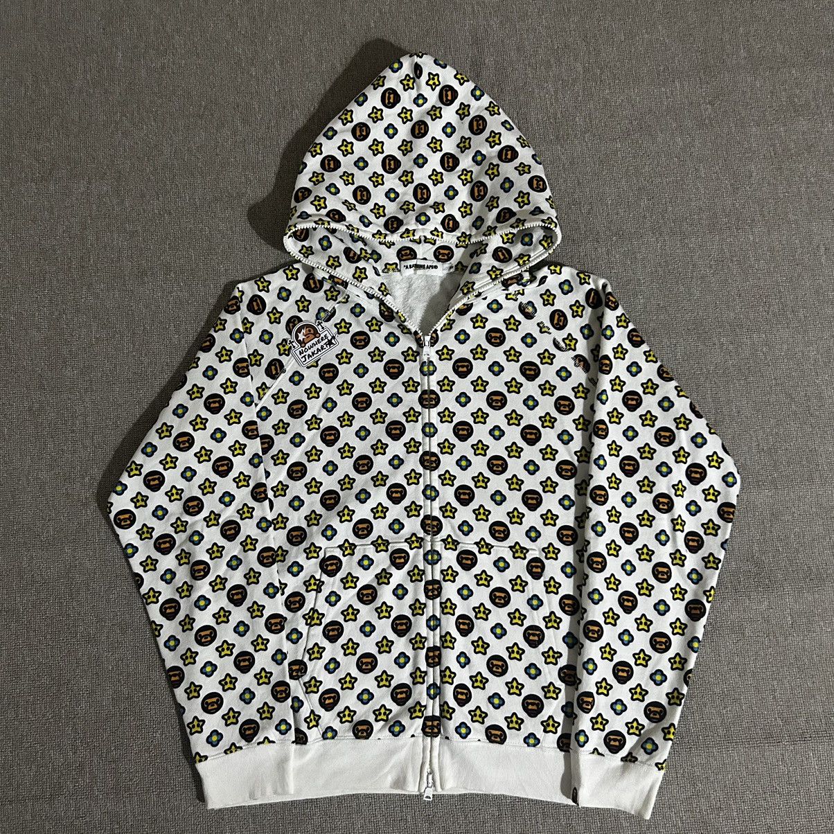 Bape Bape Baby Milo Monogram Full Zip Hoodie Size US S / EU 44-46 / 1 - 1 Thumbnail