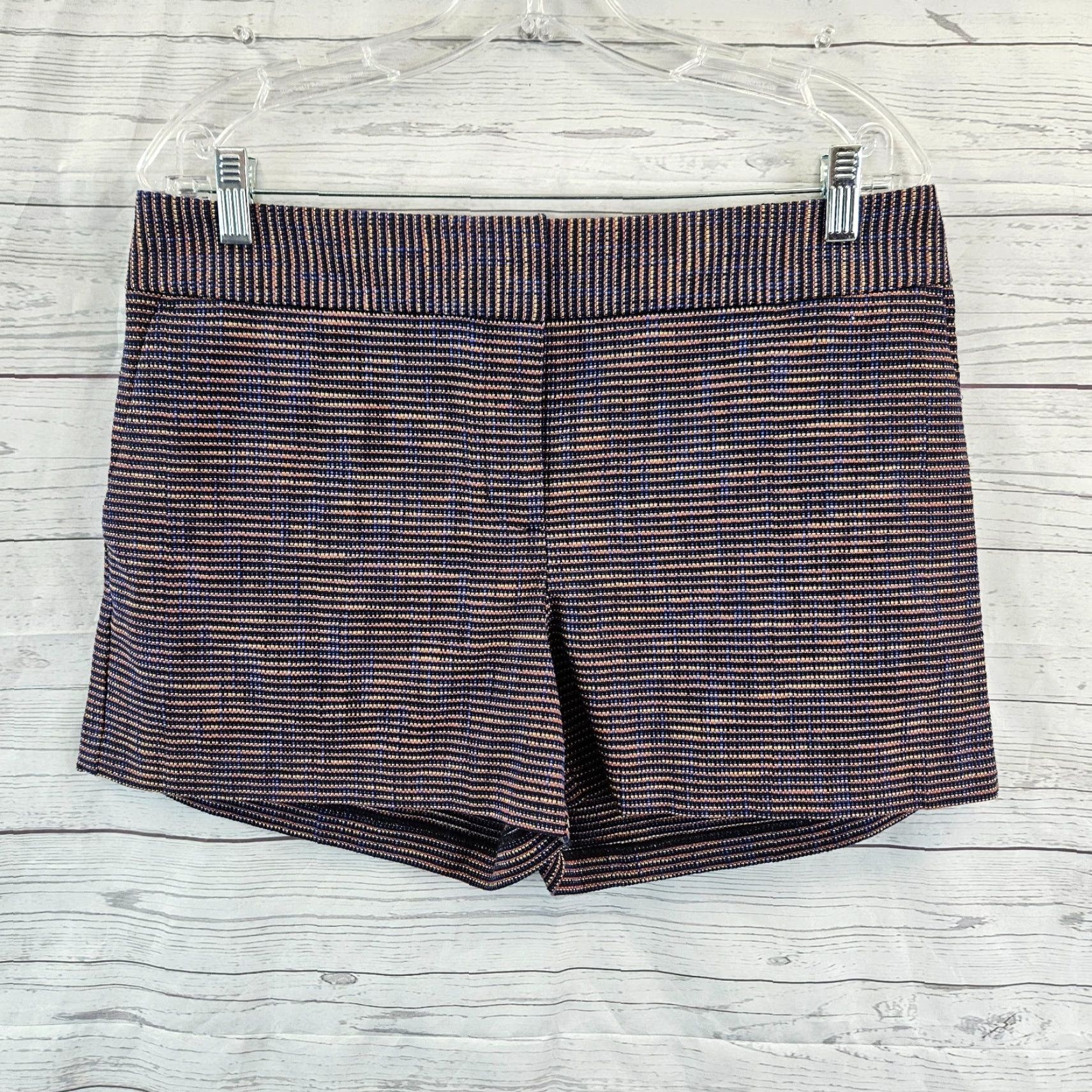 Loft LOFT Riviera short Women 8 Blue Mid Rise Cotton Blend Chino Flat Front Zip Size 30" / US 8 / IT 44 - 2 Thumbnail