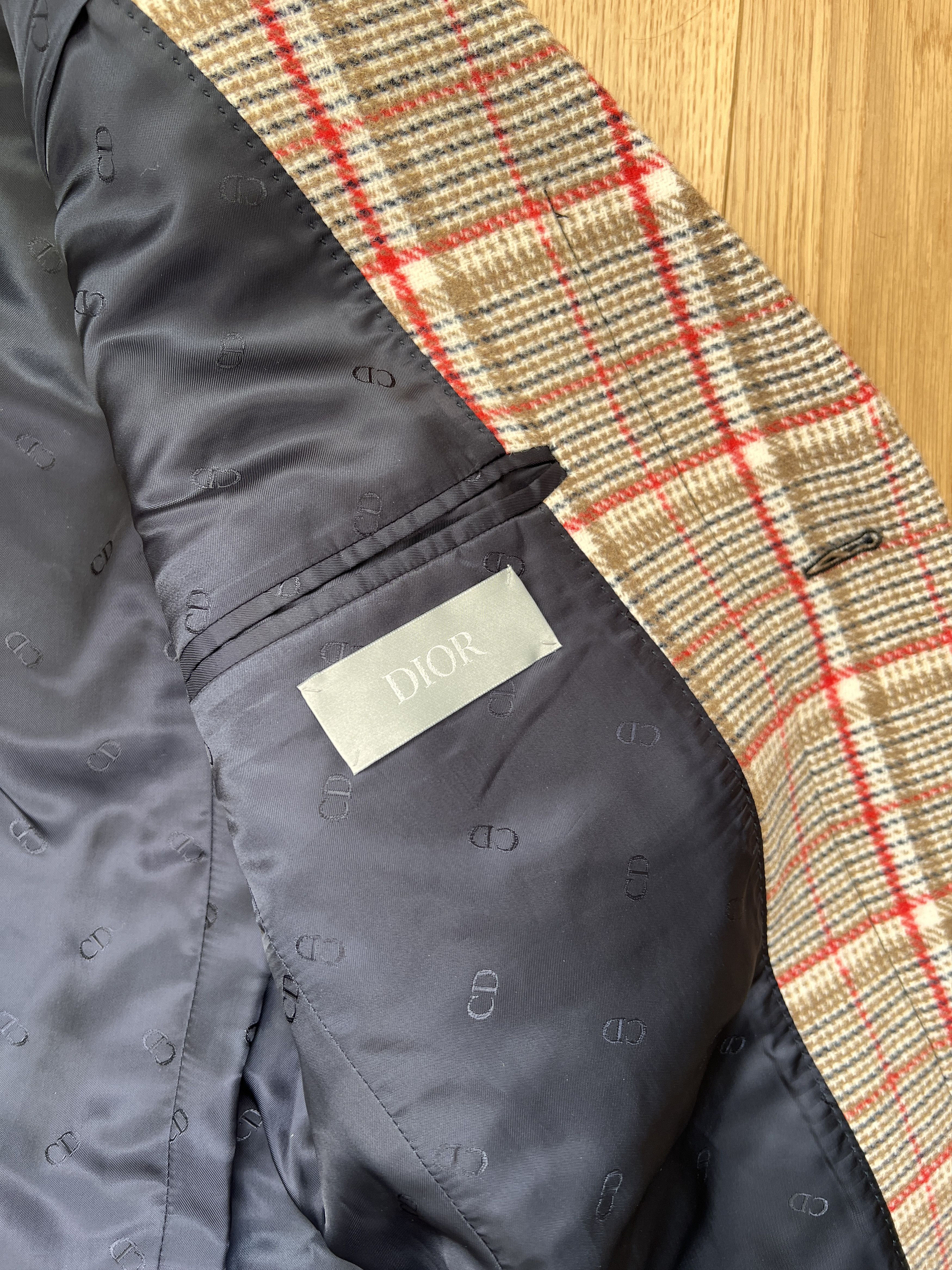 Dior Dior Men's Homme Tailored Check Checkered print wool coat. Size US M / EU 48-50 / 2 - 14 Thumbnail
