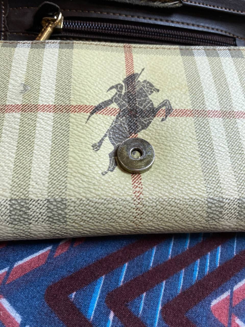 Burberry × Vintage Vintage Burberry Nova Check Leather Wallet Size ONE SIZE - 6 Thumbnail