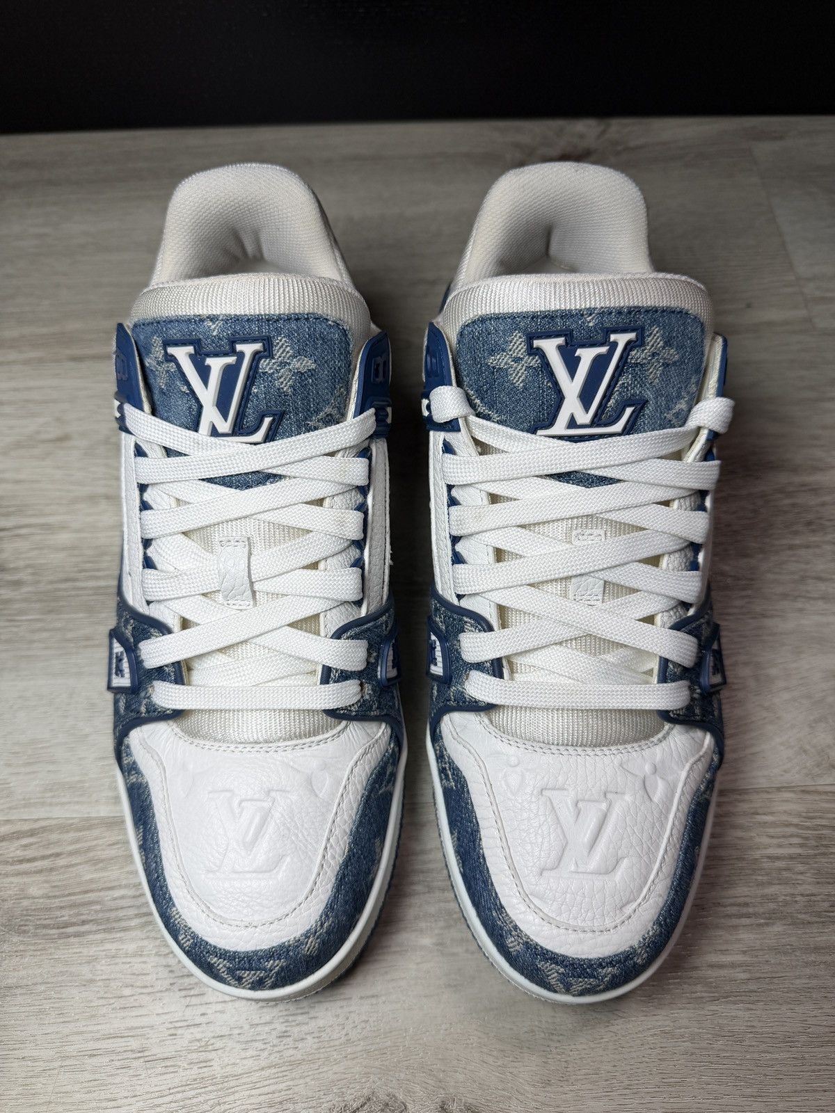Louis Vuitton Louis Vuitton Trainer Blue Denim Size US 6.5 / EU 39-40 - 3 Thumbnail