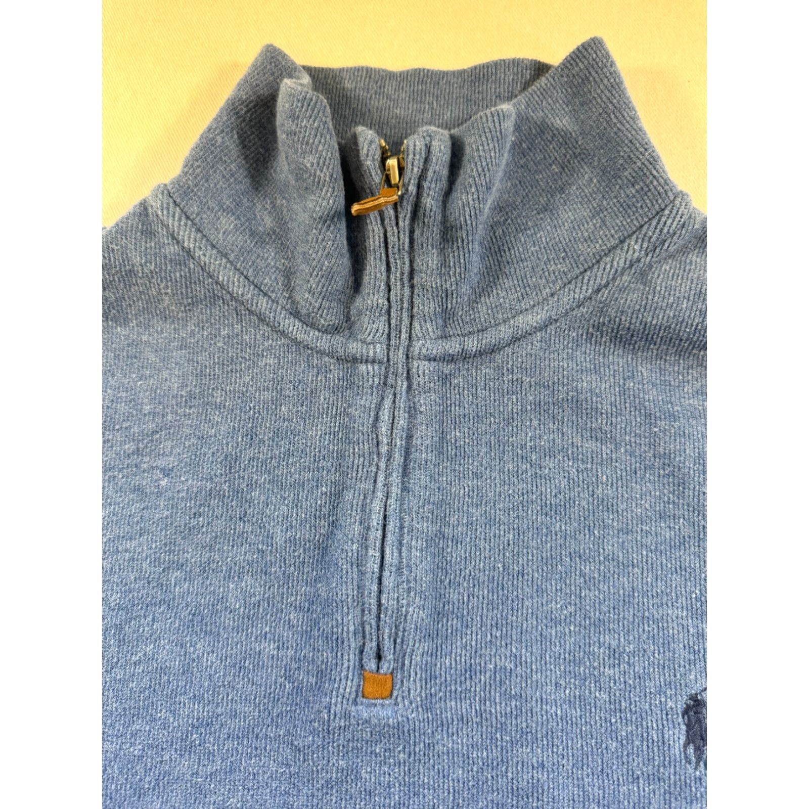 Ralph Lauren Polo Ralph Lauren 1/4 Zip Pullover Mens Large Blue Sweater 100% Cotton 2122 Size US L / EU 52-54 / 3 - 4 Thumbnail