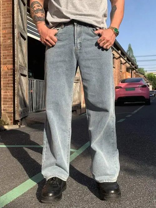 Jean VINTAGE RETRO 90s washed jeans pants Size US 30 / EU 46 - 4 Thumbnail