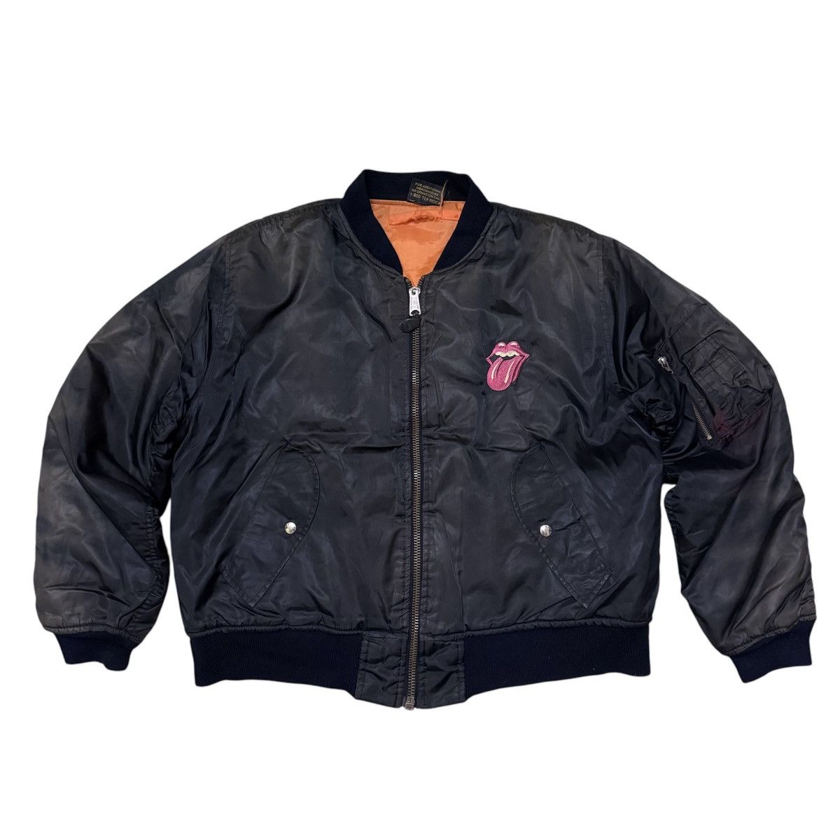 Brockum Vintage 1994 The Rolling Stones Bomber Jacket Brockum Tag Size US L / EU 52-54 / 3 - 1 Thumbnail