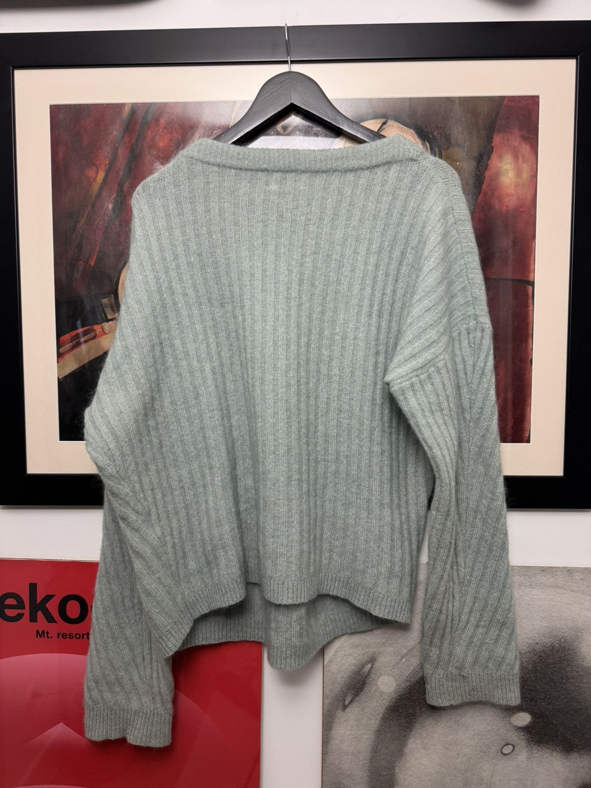 Acne Studios PAW15 Acne Studios Mohair Mint Virdis Sweater Knit Designer Size US M / EU 48-50 / 2 - 2 Thumbnail