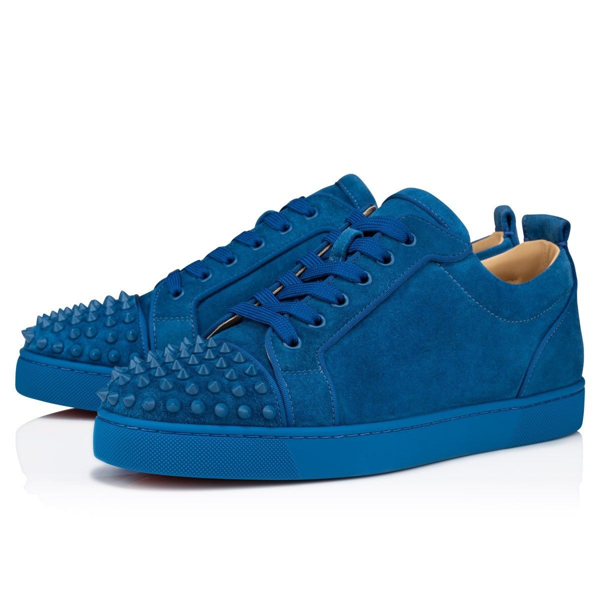 Christian Louboutin Louis Junior Spikes Blue Size US 6 / EU 39 - 1 Thumbnail