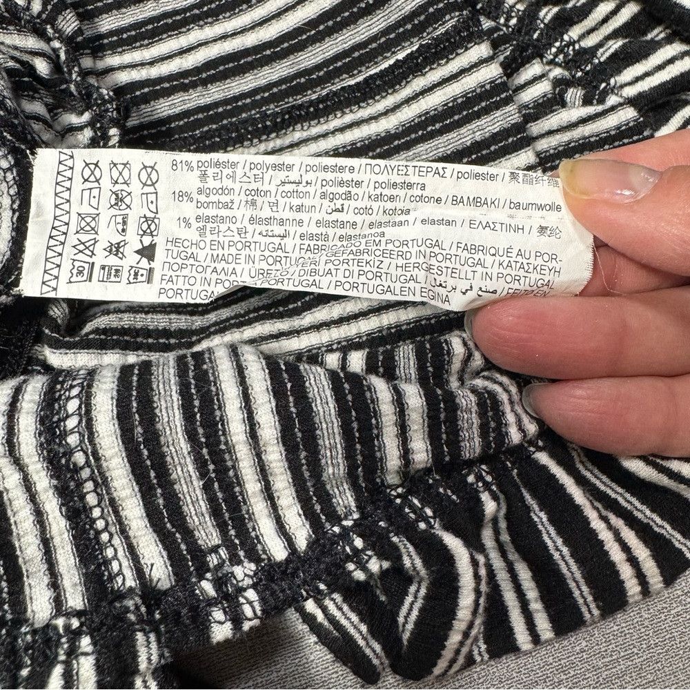 Pull & Bear Pull & Bear Black White Jumpsuit Made in Portugal Size S Size 27" / US 4 / IT 40 - 8 Thumbnail