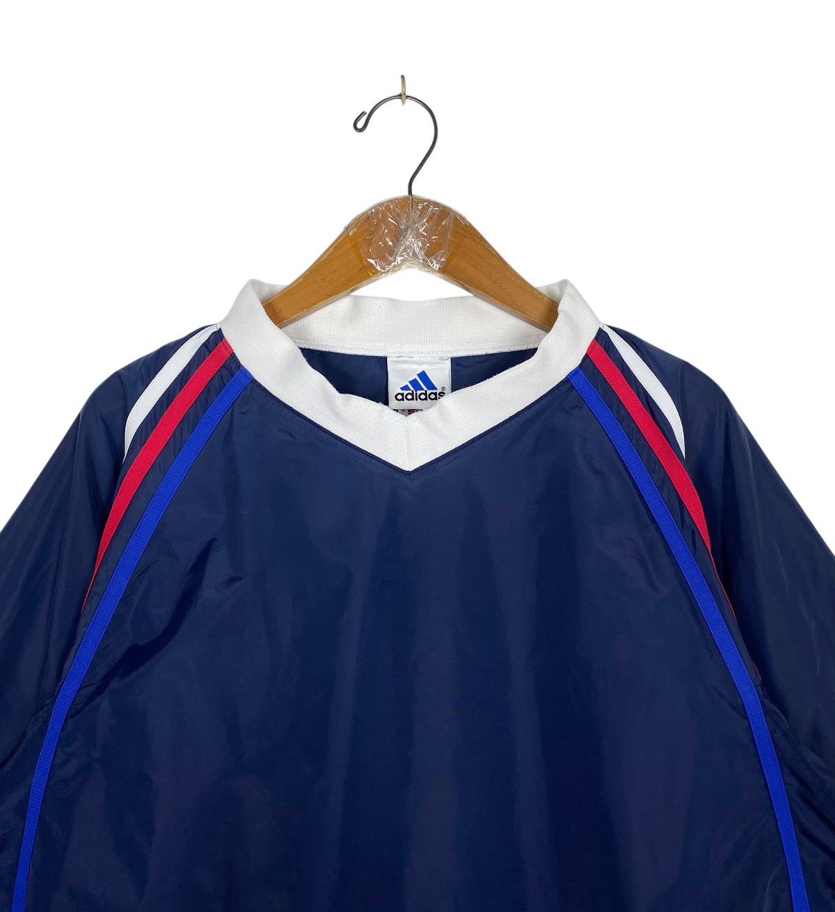 Adidas Rare‼️ Vintage Adidas France Stripe Nylon Jacket Size US M / EU 48-50 / 2 - 4 Thumbnail