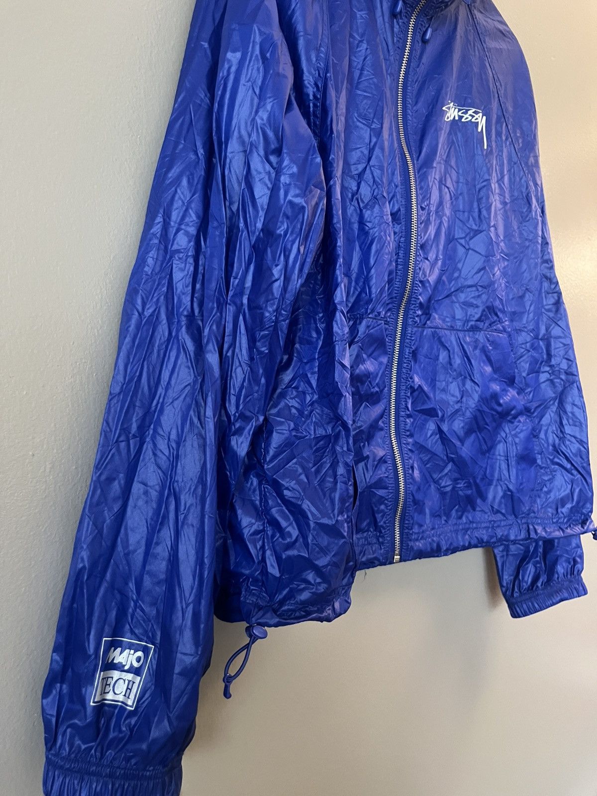 Stussy Stussy new beach shell nylon jacket S blue majotech zip up Size US S / EU 44-46 / 1 - 6 Thumbnail