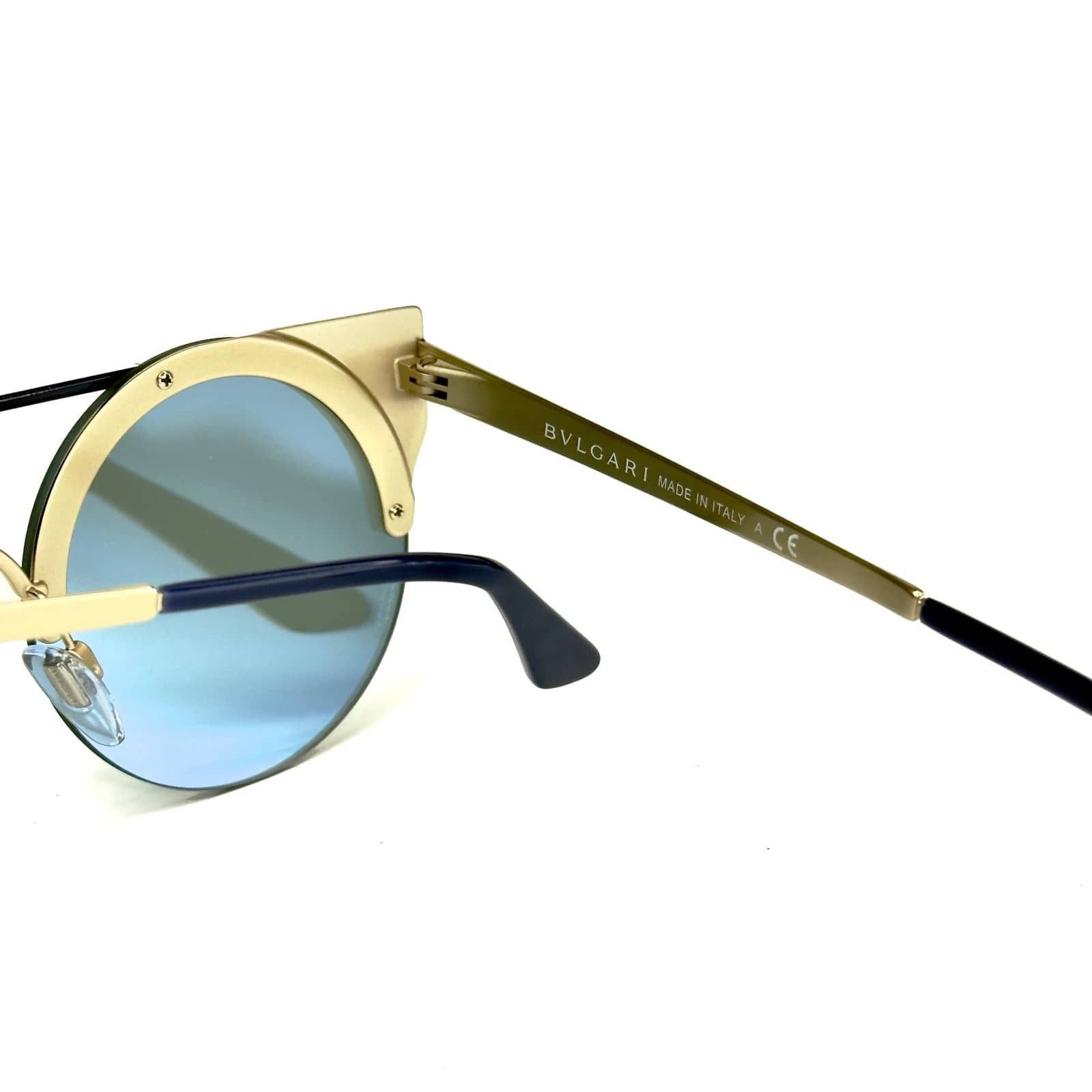 Bvlgari BVLGARI BV6088 SERPENTEYES 6088 Mirrored Round Sunglasses Size ONE SIZE - 9 Thumbnail