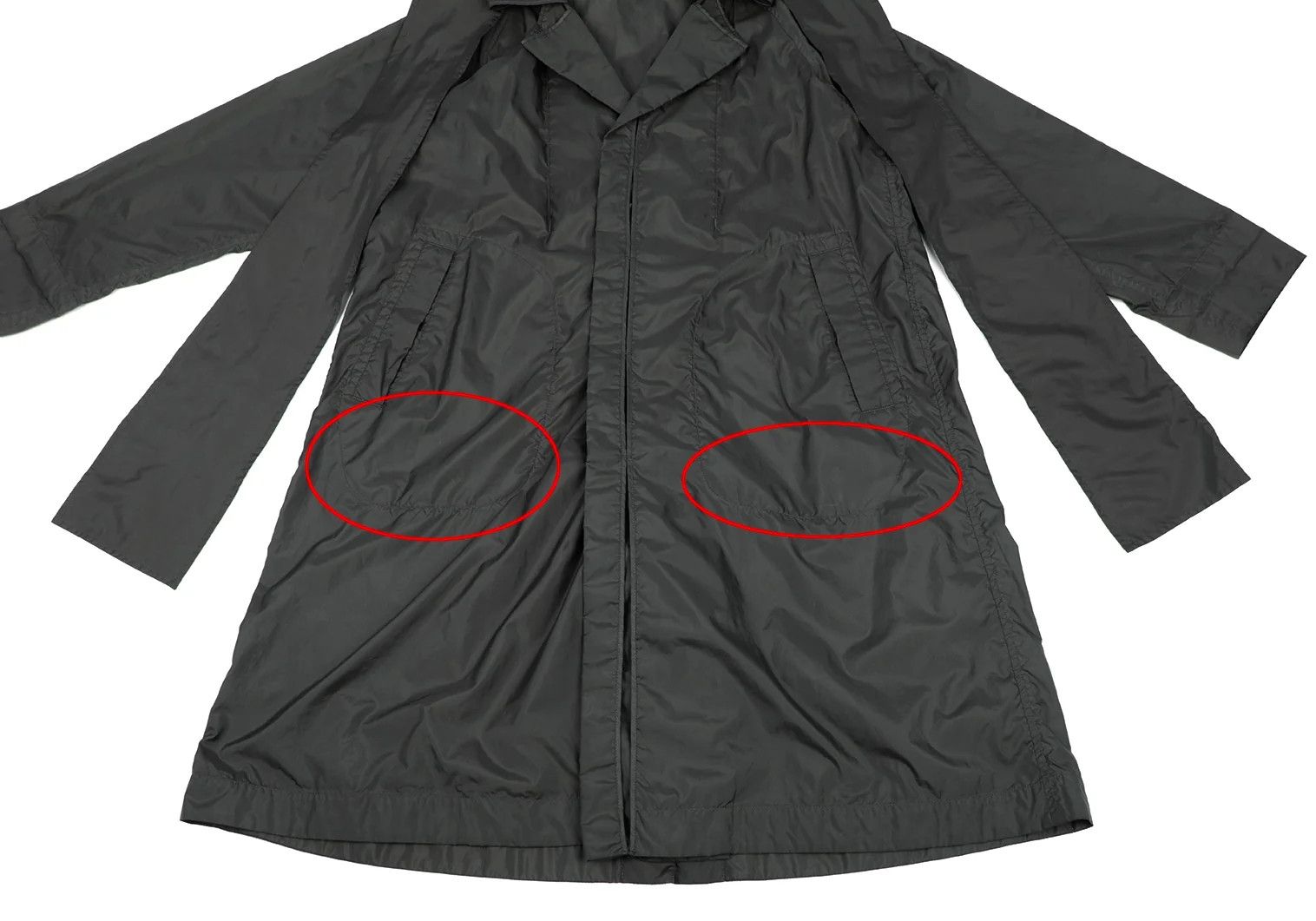 Issey Miyake Hooded Removable Design Polyester Coat in Gray Size US M / EU 48-50 / 2 - 8 Thumbnail