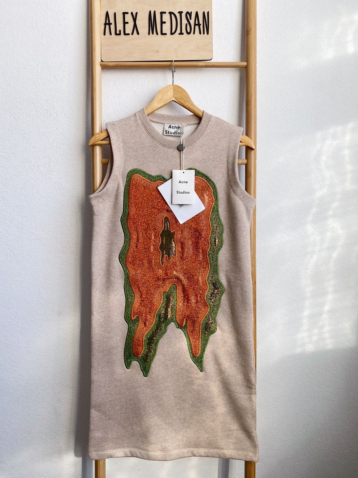 Acne Studios Acne Studios “Katja A Lurex” Appliqué Fleece Lined DressAW16 Size XXS / US 00 / IT 34 - 1 Thumbnail