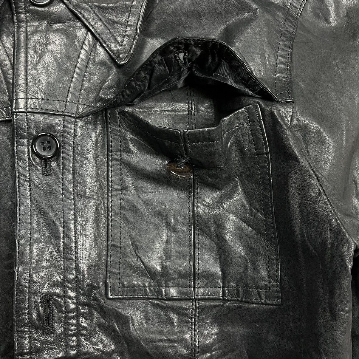 5351 POUR LES HOMMES 5351 Pour Les Hommes western leather shirt Size US M / EU 48-50 / 2 - 5 Thumbnail