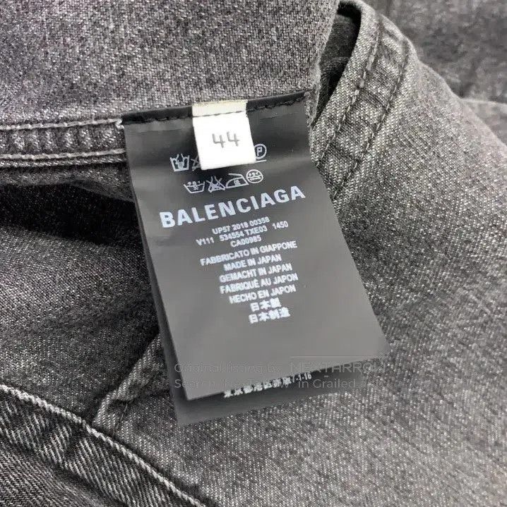 Balenciaga Balenciaga Black Casual Denim Jacket. Size US M / EU 48-50 / 2 - 5 Thumbnail