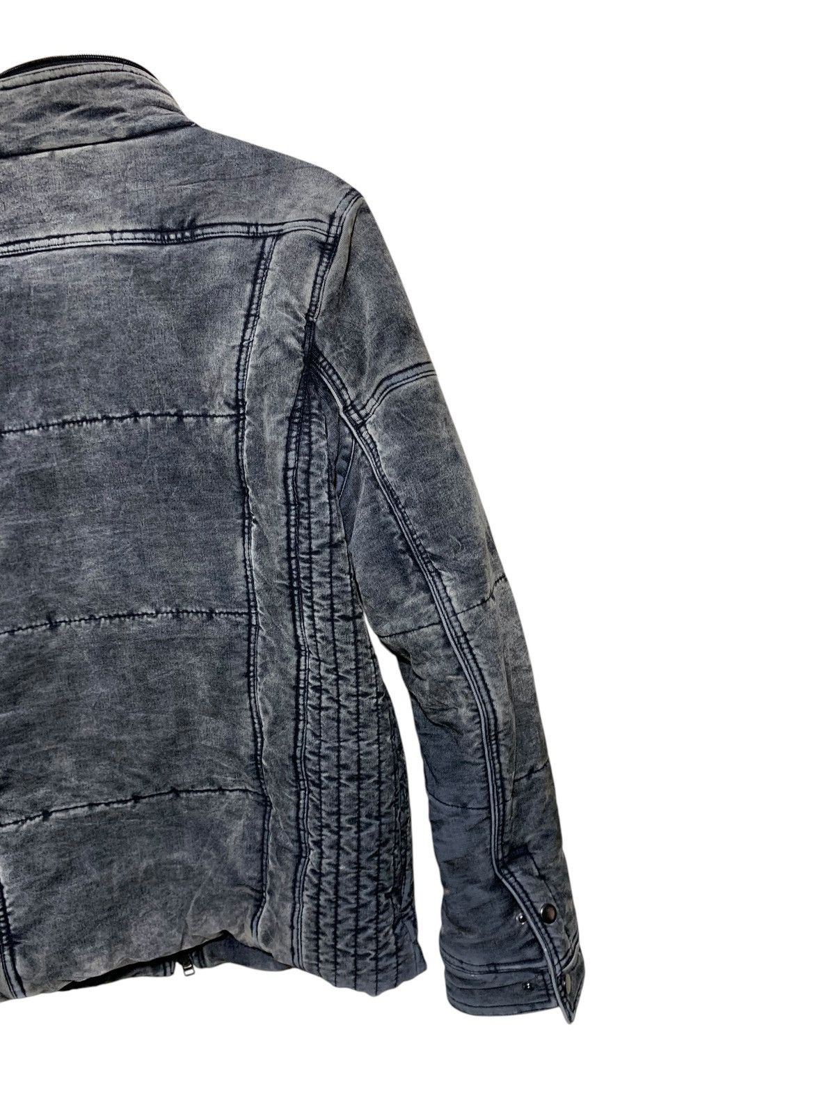 Japanese Brand × semanticdesign 🔥SEMANTIC DESIGN ACID WASHED BIKERS JACKET Size US XL / EU 56 / 4 - 8 Thumbnail