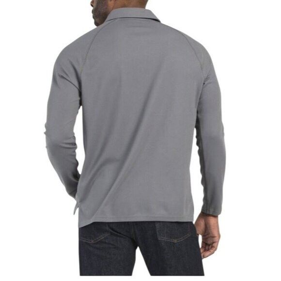 Bonobos Bonobos Mens Gray Quarter Zip Long Sleeve Collared Golf Polo Size US M / EU 48-50 / 2 - 2 Thumbnail