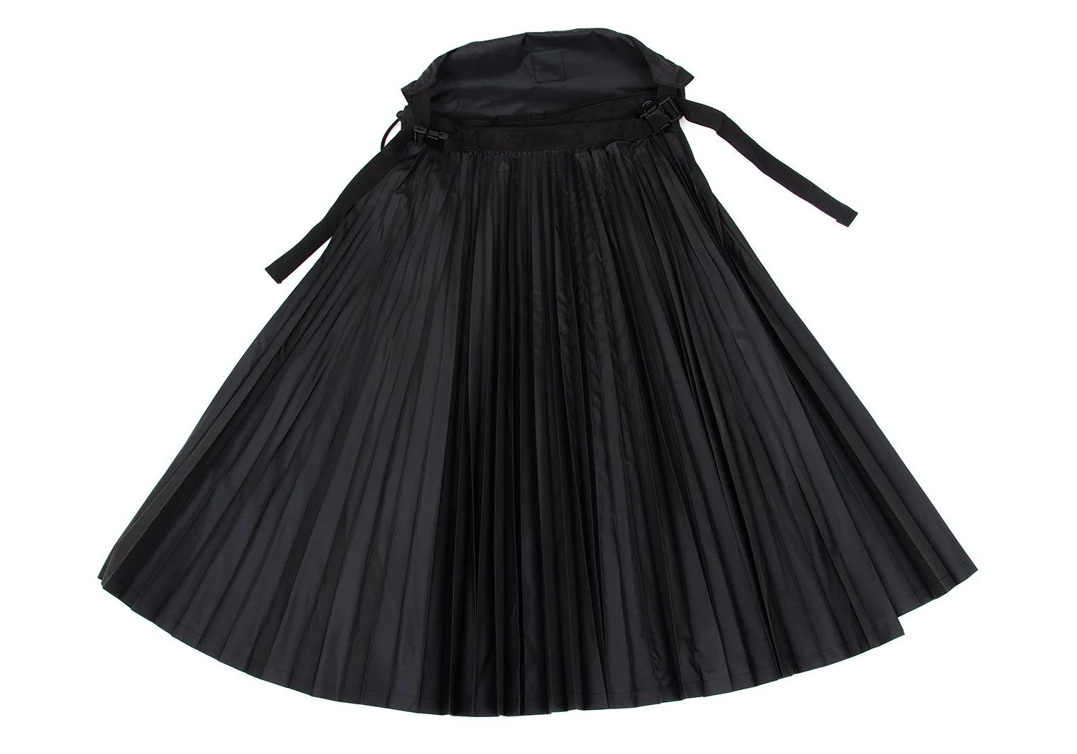 Junya Watanabe Accordion Pleats Wrap Skirt with Waist Pouch in Black Size US 30 / EU 46 - 2 Thumbnail