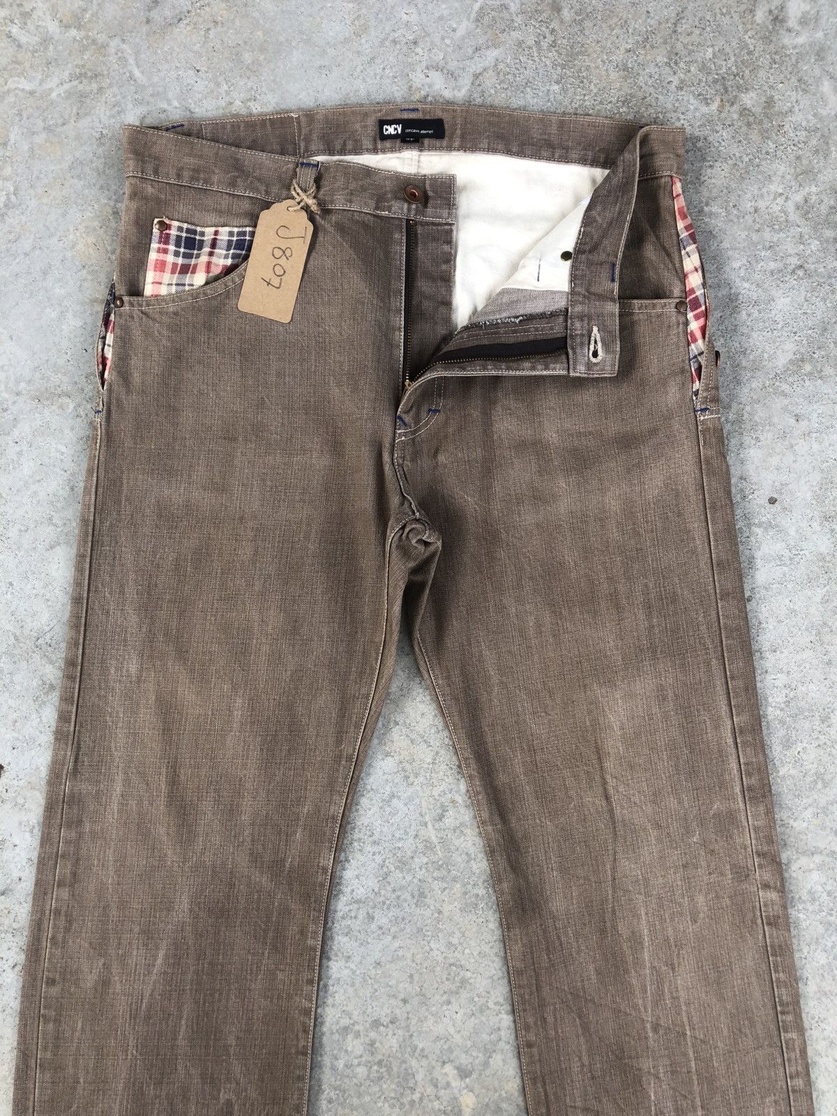 Japanese Brand Japanese Concave attempt Distressed Jeans Size US 35 - 4 Thumbnail