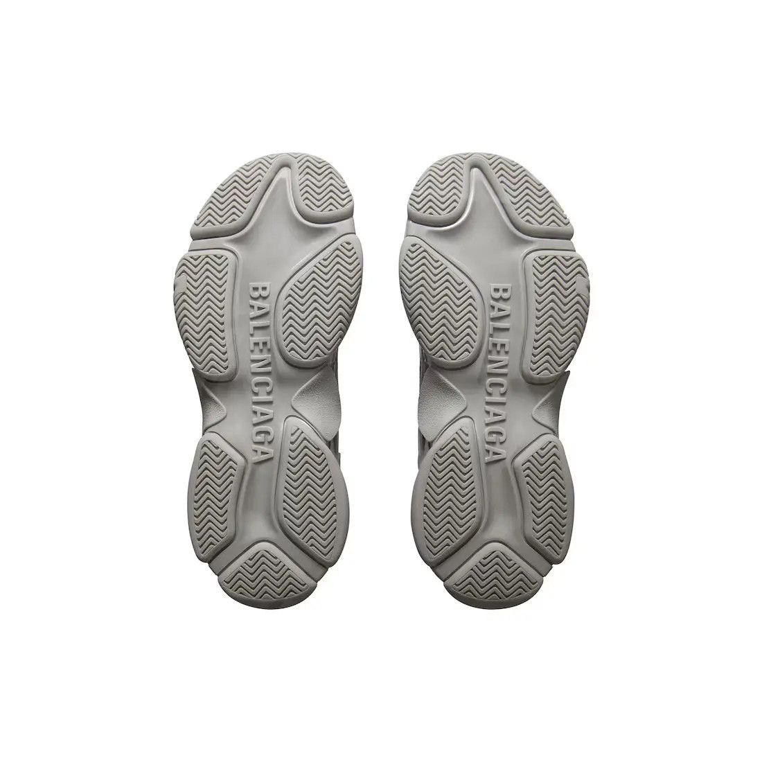 Balenciaga o1bcso1str1224 Triple S Logotype Sneakers in Grey/Black Size US 8 / EU 41 - 5 Thumbnail