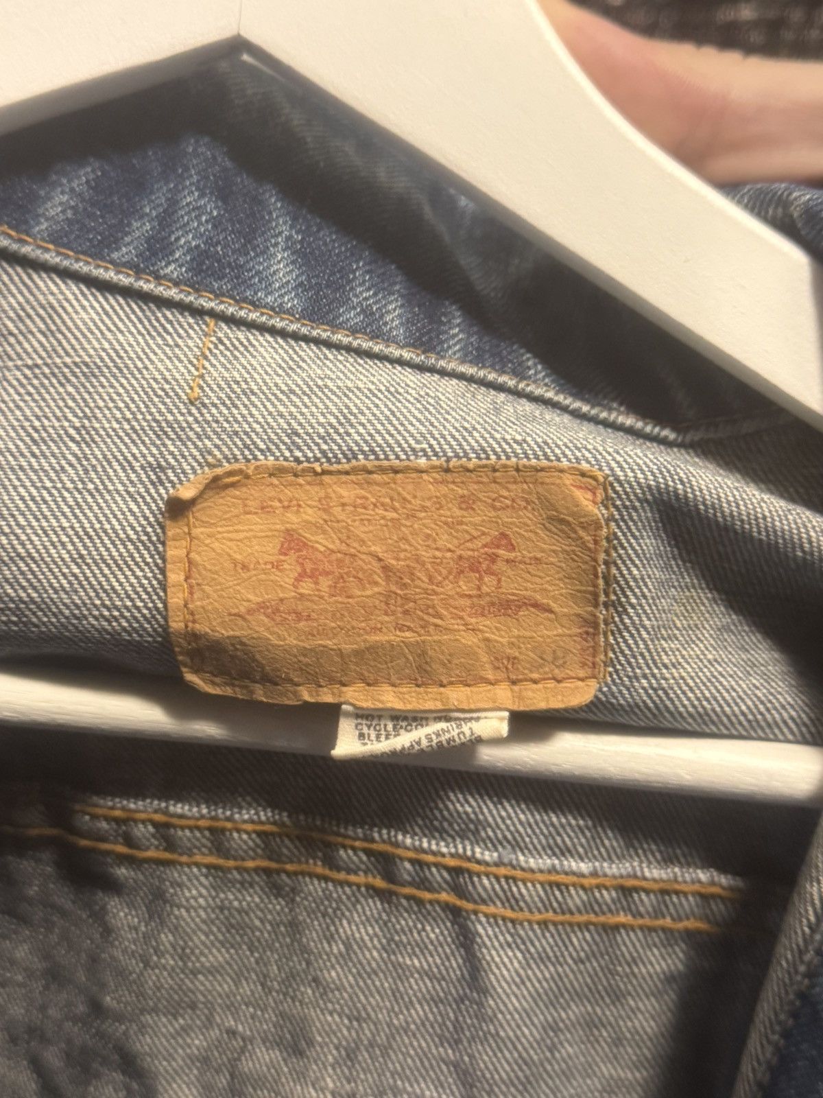Levi's 1968 Custom Navy Blue Band Jean Jacket. Size US M / EU 48-50 / 2 - 2 Thumbnail