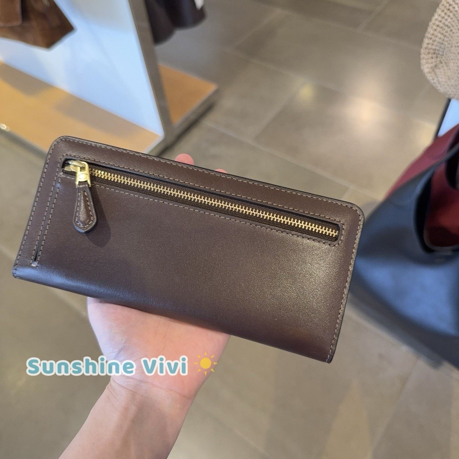 Coach NWT Coach Essential Slim Leather Wallet CZ096 Brass/Maple Size ONE SIZE - 4 Thumbnail