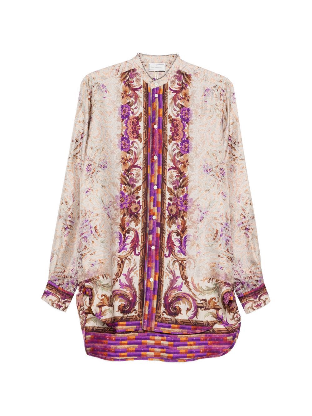 Pierre-Louis Mascia PRINTED SILK SHIRT Size S / US 4 / IT 40 - 1 Thumbnail