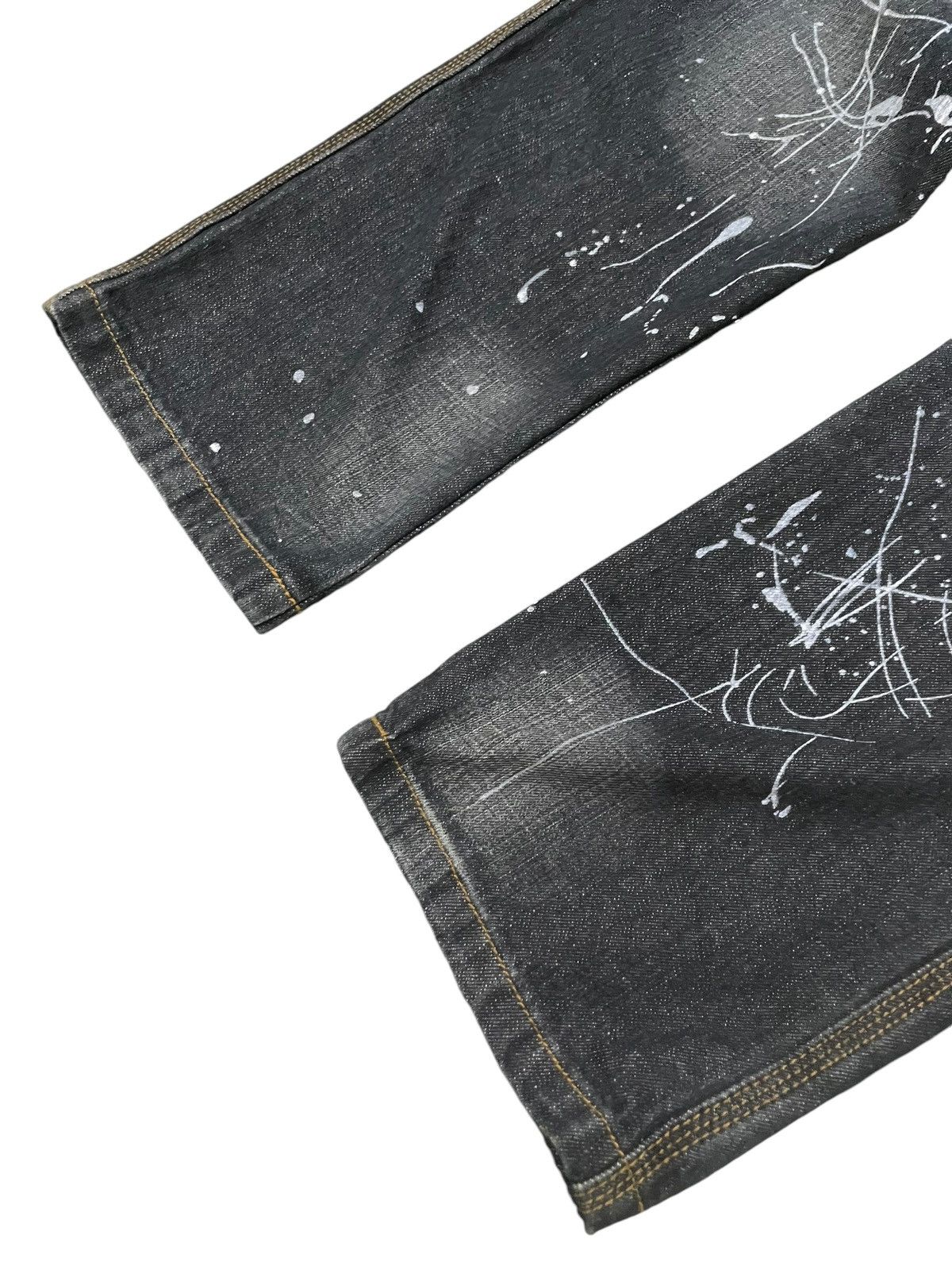 LOWBOX Aston Design Japan Double Waist Painter Loose Jeans Size US 30 / EU 46 - 5 Thumbnail