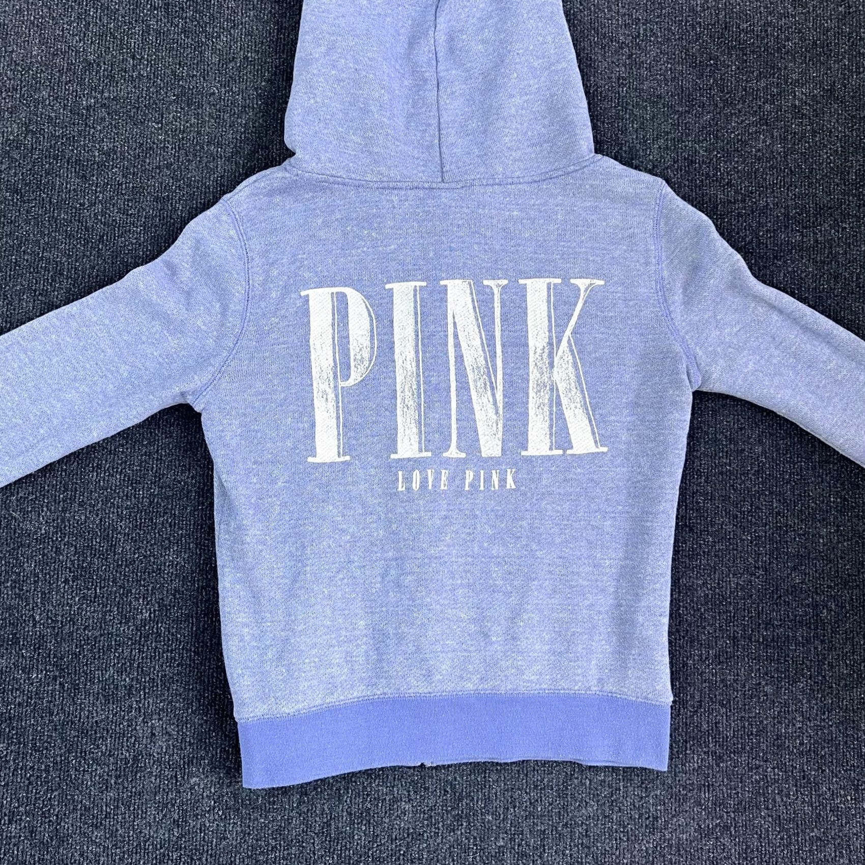 Pinko PINK Victoria's Secret Hoodie Juniors Small Blue Love Pink Full Zip Dog Logo Size S / US 4 / IT 40 - 5 Thumbnail