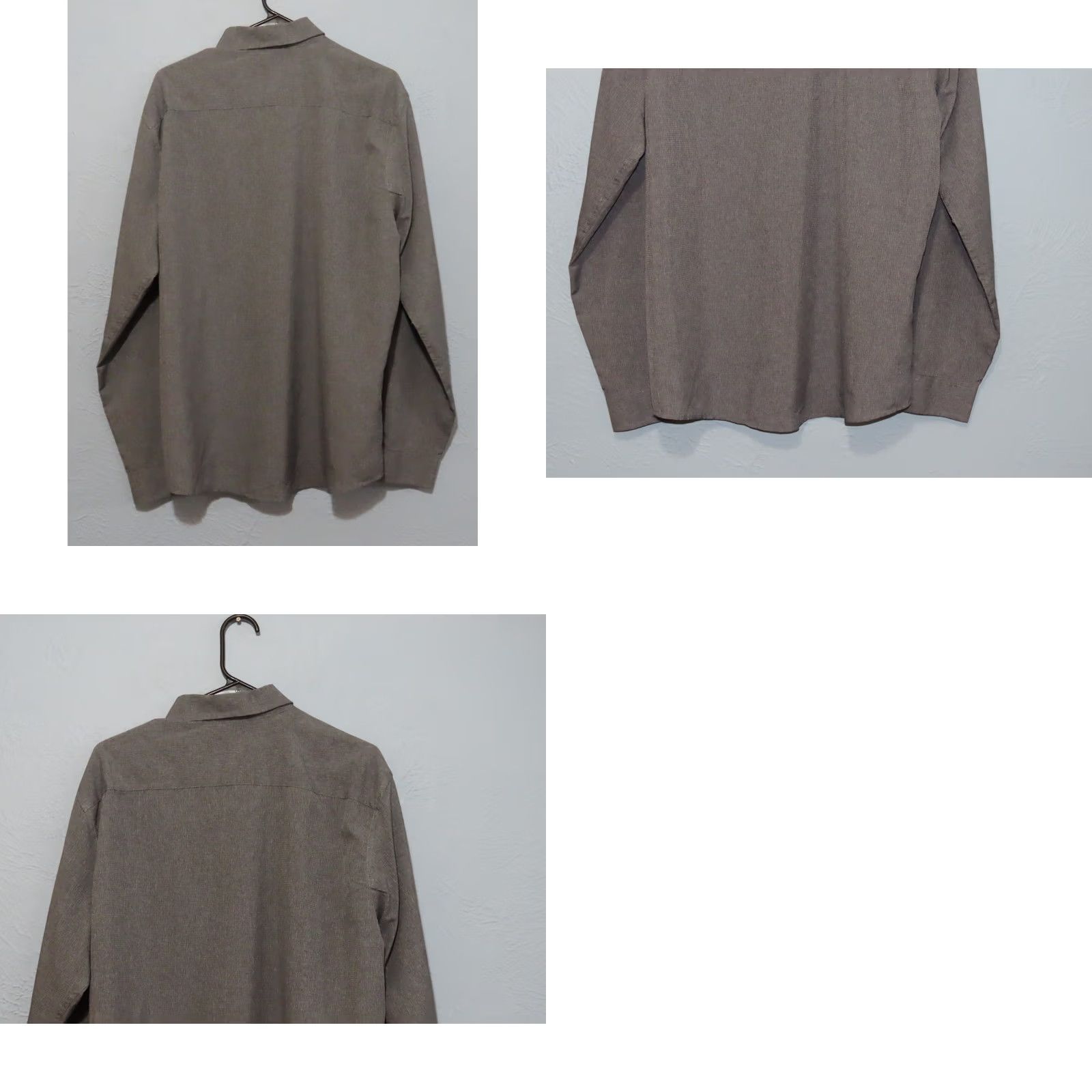 Eddie Bauer Eddie Bauer Long Sleeve Button-Up Shirt Mens L Gray Classic Outdoor Breathable Pockets Lightweight Microfiber Regular Fit Black? Size US L / EU 52-54 / 3 - 8 Thumbnail
