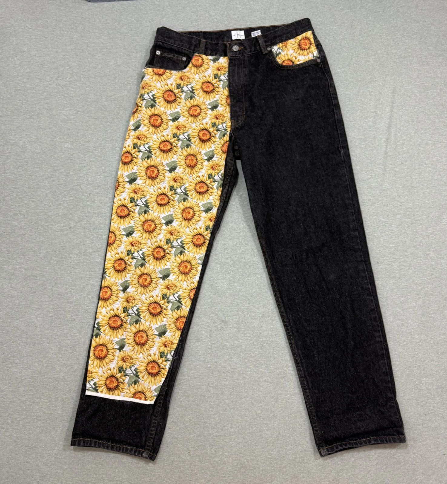 Calvin Klein Calvin Klein Black Jeans Sunflower Easy Fit Black Mens 33x32 Size US 33 - 1 Thumbnail