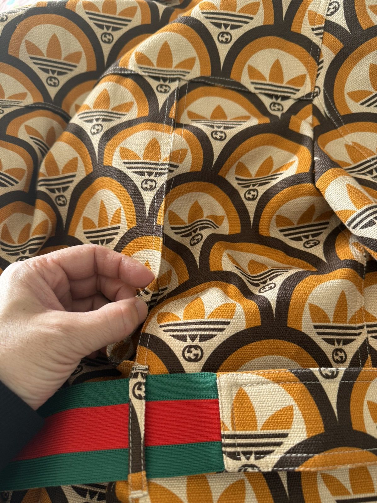 Adidas × Gucci Interlocking G Trefoil Short Sleeve Jacket sizesize48 Size US M / EU 48-50 / 2 - 19 Thumbnail