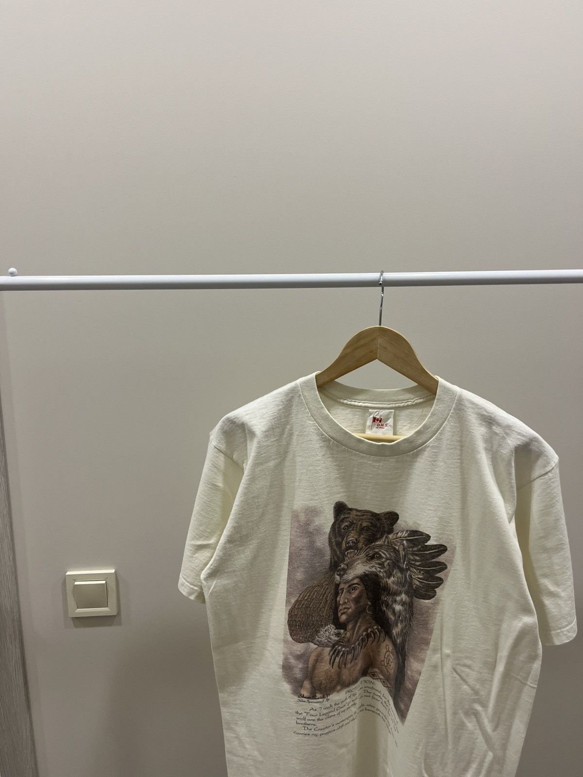 Japanese Brand Vintage 90s Indian Chief American Native Wolf heavy t-shirt Size US L / EU 52-54 / 3 - 3 Thumbnail