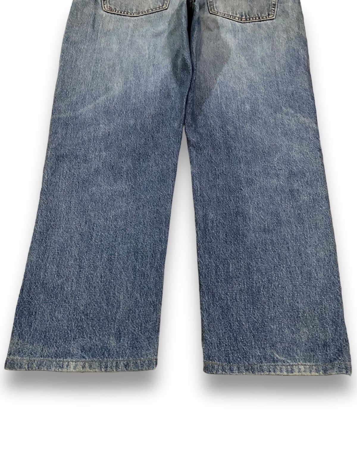 Uniqlo Vintage Uniqlo Dirt Mud Wash Straight Leg Distressed Jeans Size US 33 - 11 Thumbnail