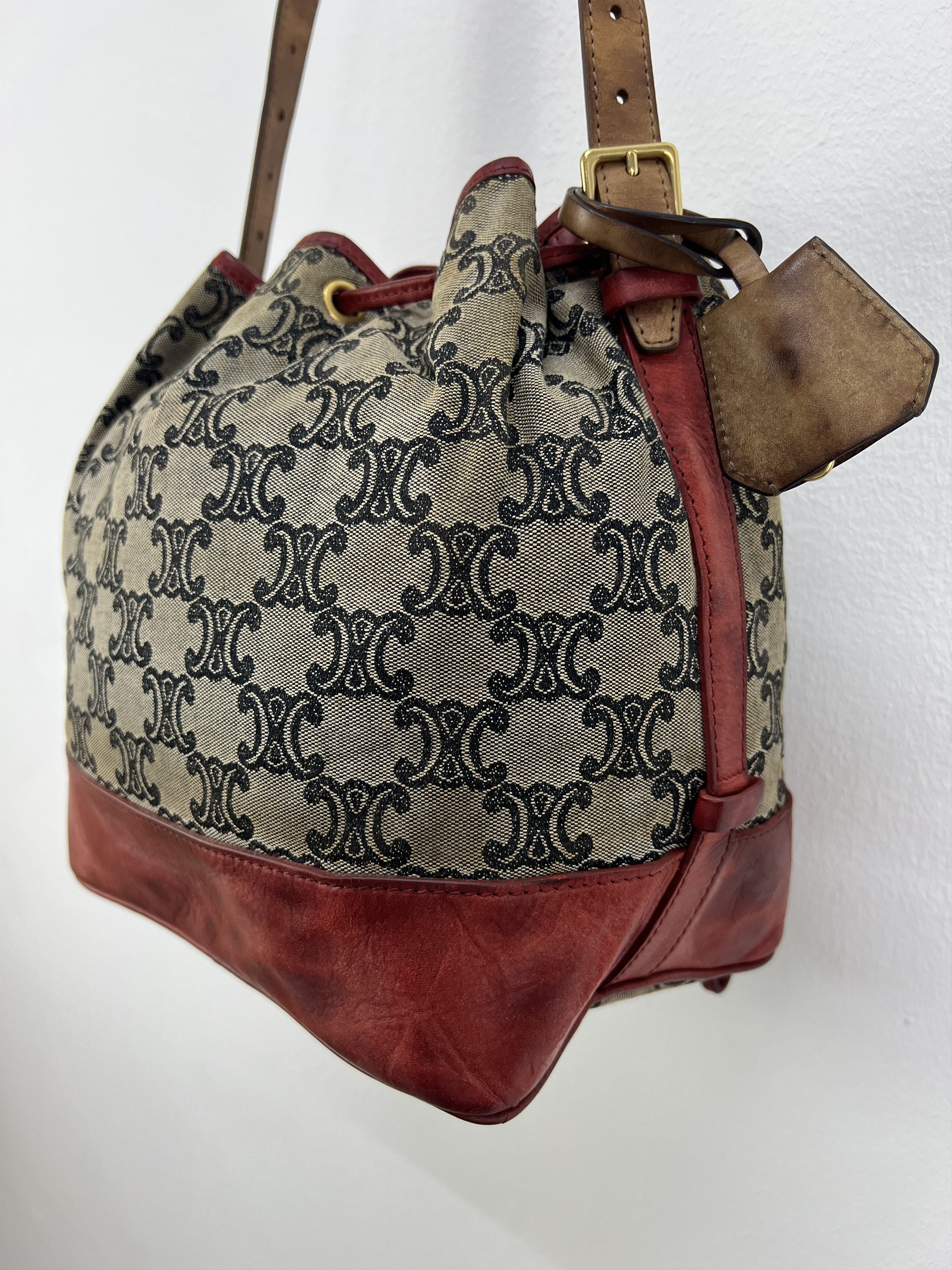 Celine Vintage Celine Monogram Macadam Bucket bag Size ONE SIZE - 2 Thumbnail