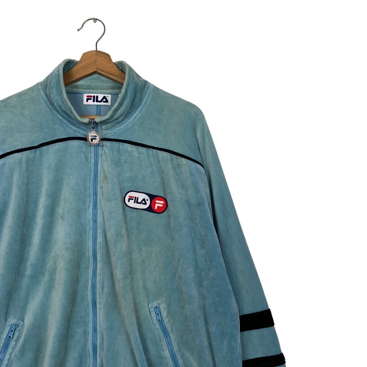 Fila Vintage 90's FILA Sweater Jacket #2526-C114 Size US L / EU 52-54 / 3 - 5 Thumbnail