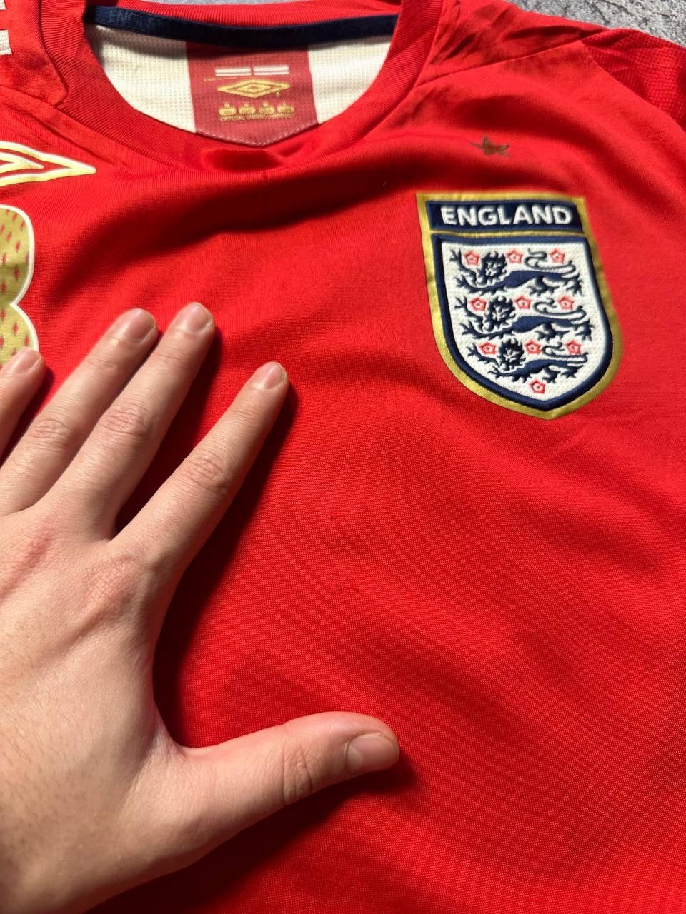 Umbro × Vintage 💥UMBRO ENGLAND FRANK LAMPARD #8 2006-2008 Soccer Jersey Size US M / EU 48-50 / 2 - 8 Thumbnail