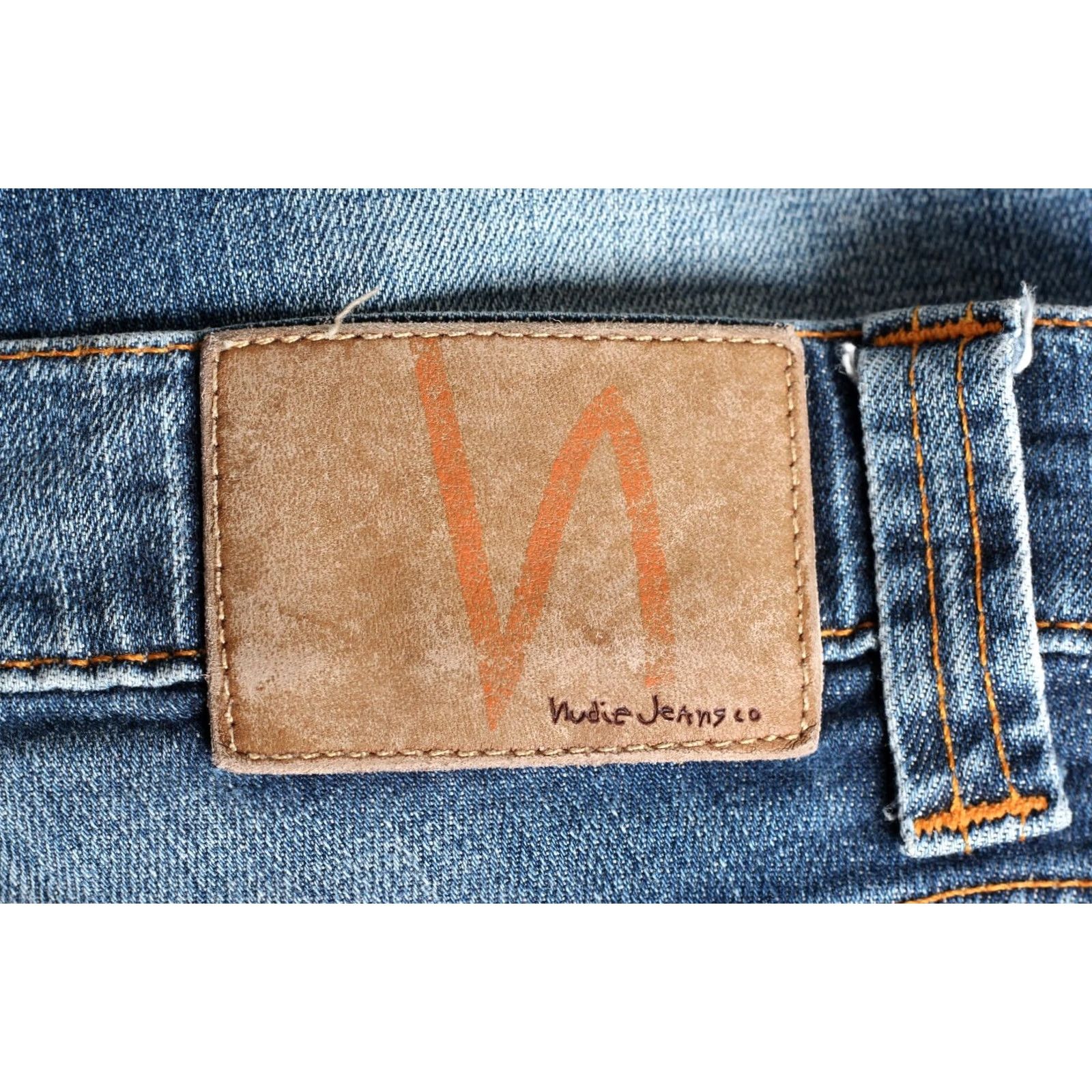 Nudie Jeans NUDIE JEANS GRIM TIM Jeans Men Slim Straight Stretch W30 L32 Blue 5-Pocket Denim 30/32 Medium Rise 10-12in Adult Mens Size US 30 / EU 46 - 4 Thumbnail