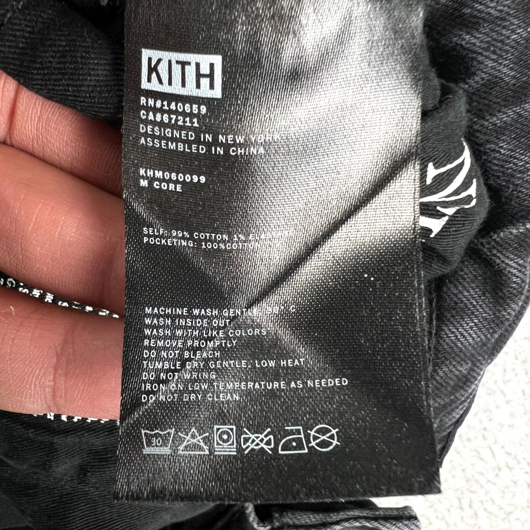 Kith Kith Mens Black Jeans 30x31 Slim Fit Stretch Denim Varick Taper Pants Size US 30 / EU 46 - 4 Thumbnail